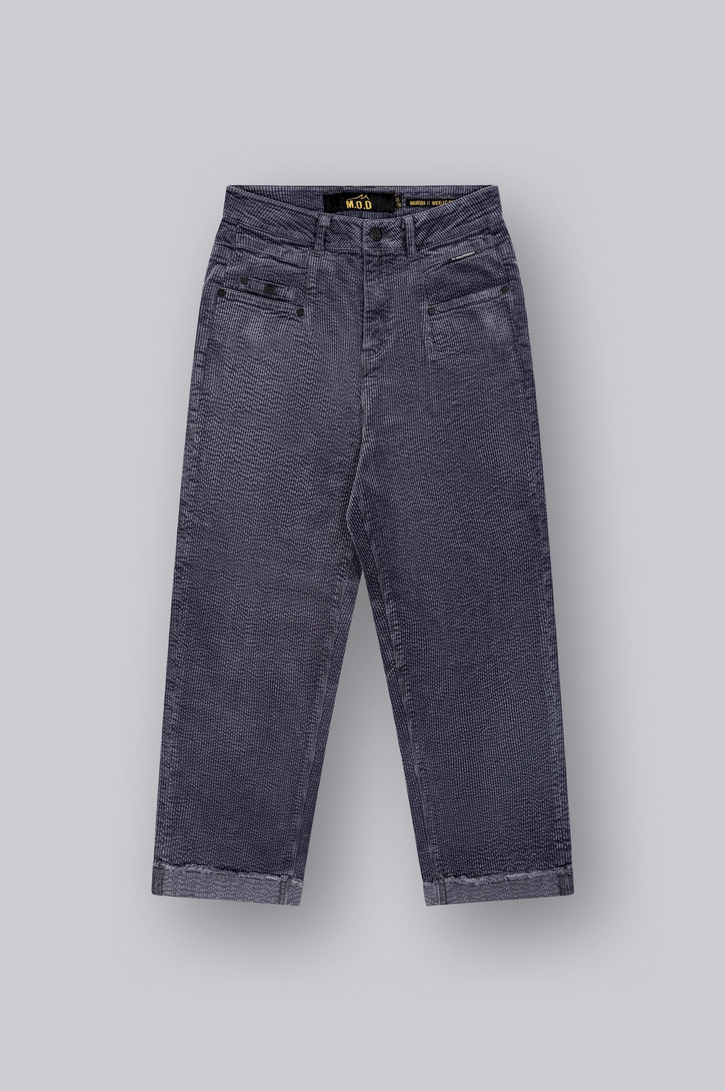 Nairobi Wide Leg | Iron Grey Cord