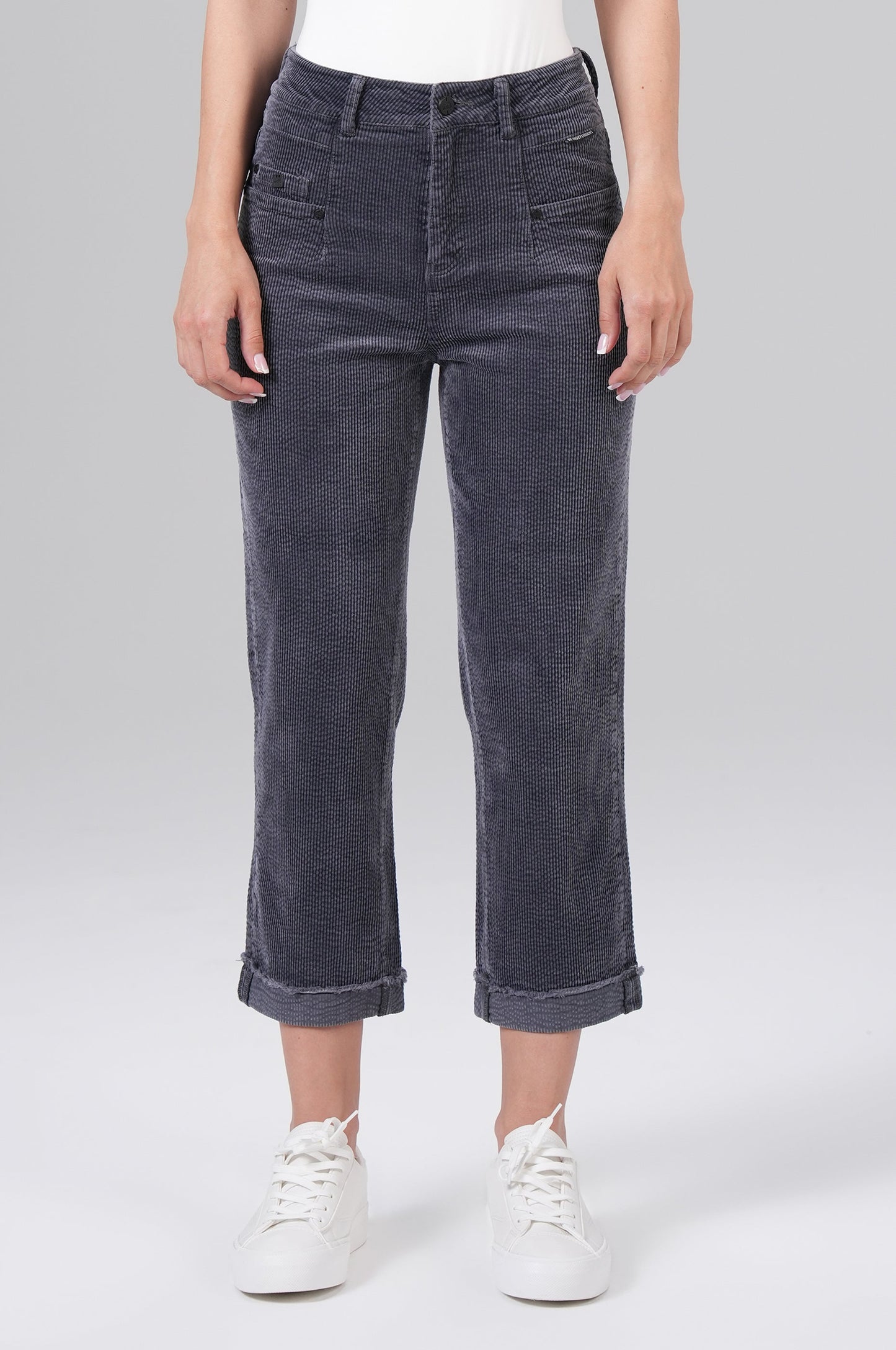 Nairobi Wide Leg | Iron Grey Cord