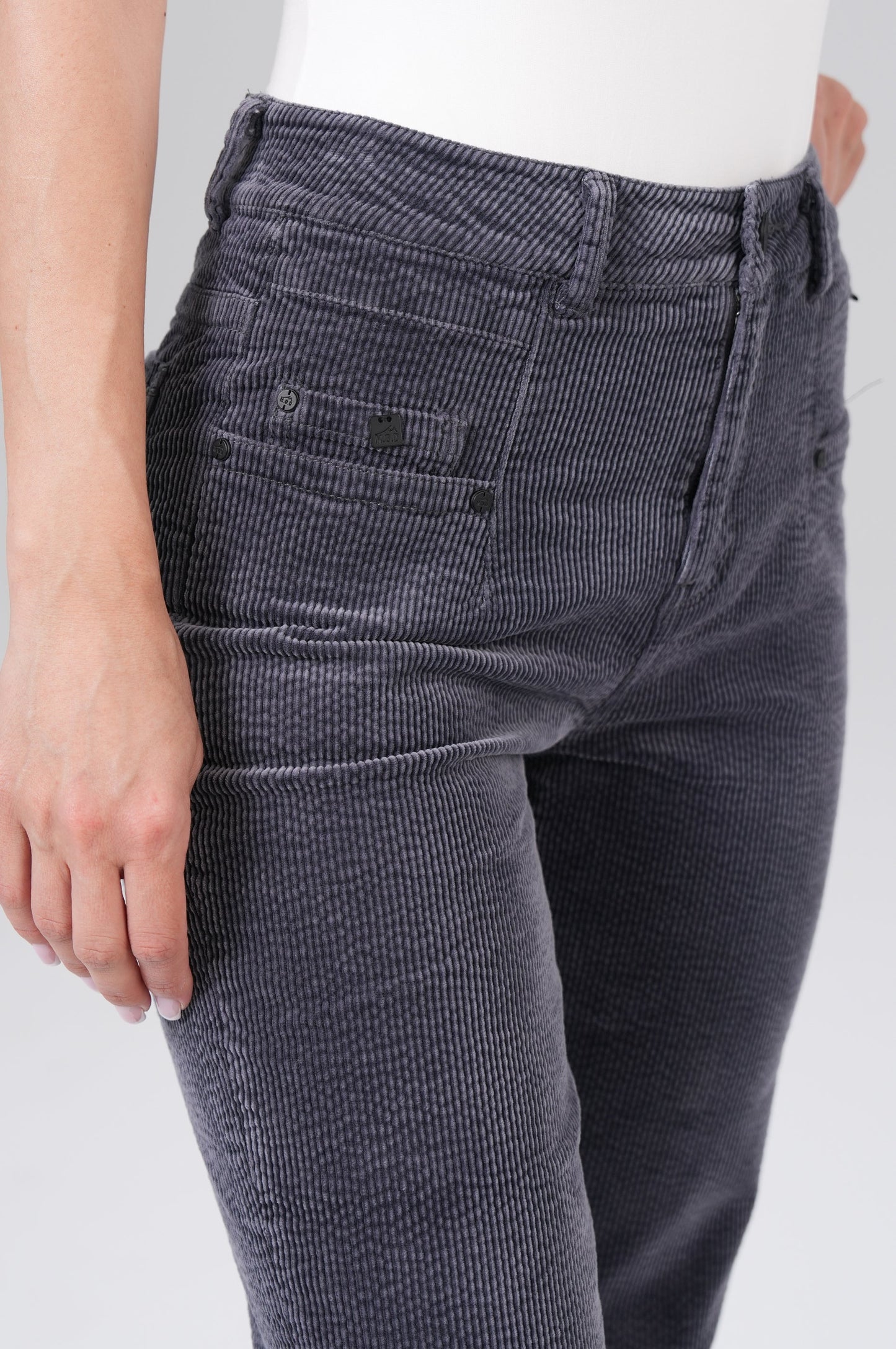 Nairobi Wide Leg | Iron Grey Cord