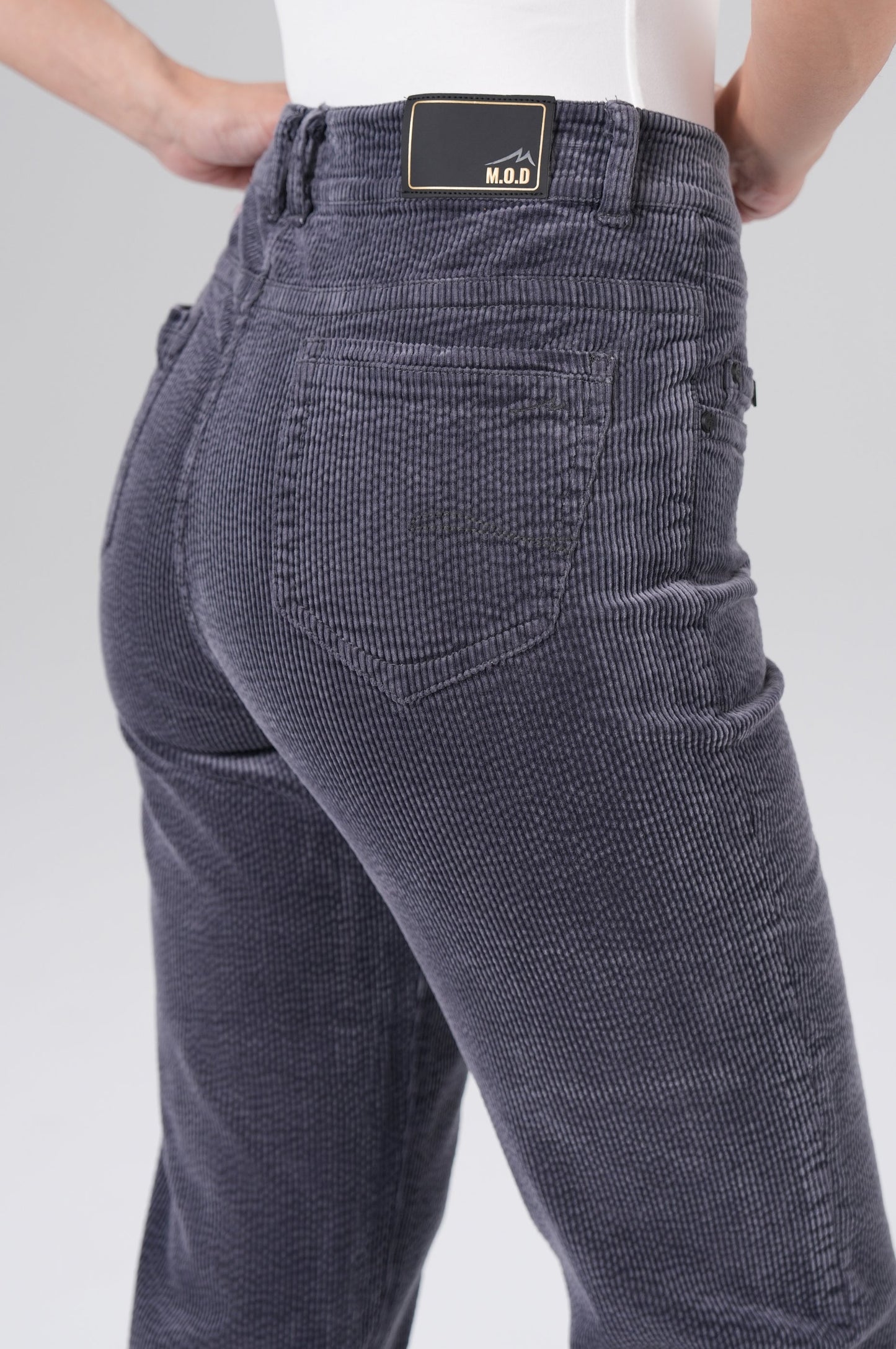 Nairobi Wide Leg | Iron Grey Cord