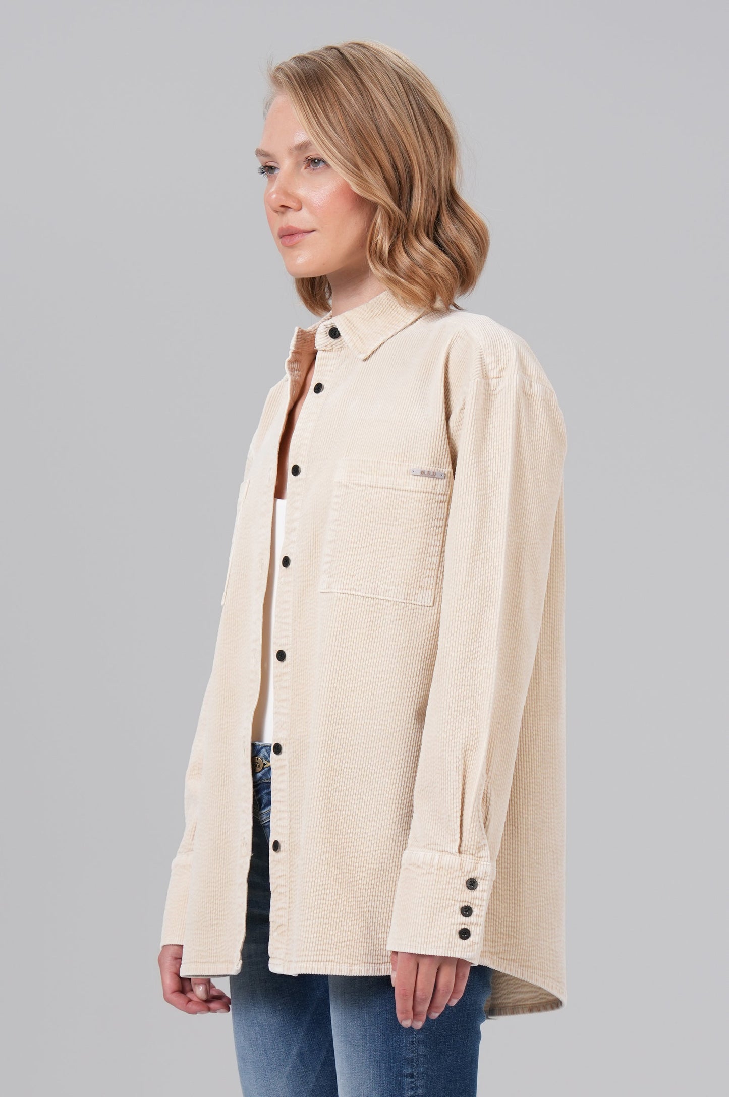 Women Blouse Cord | Beige