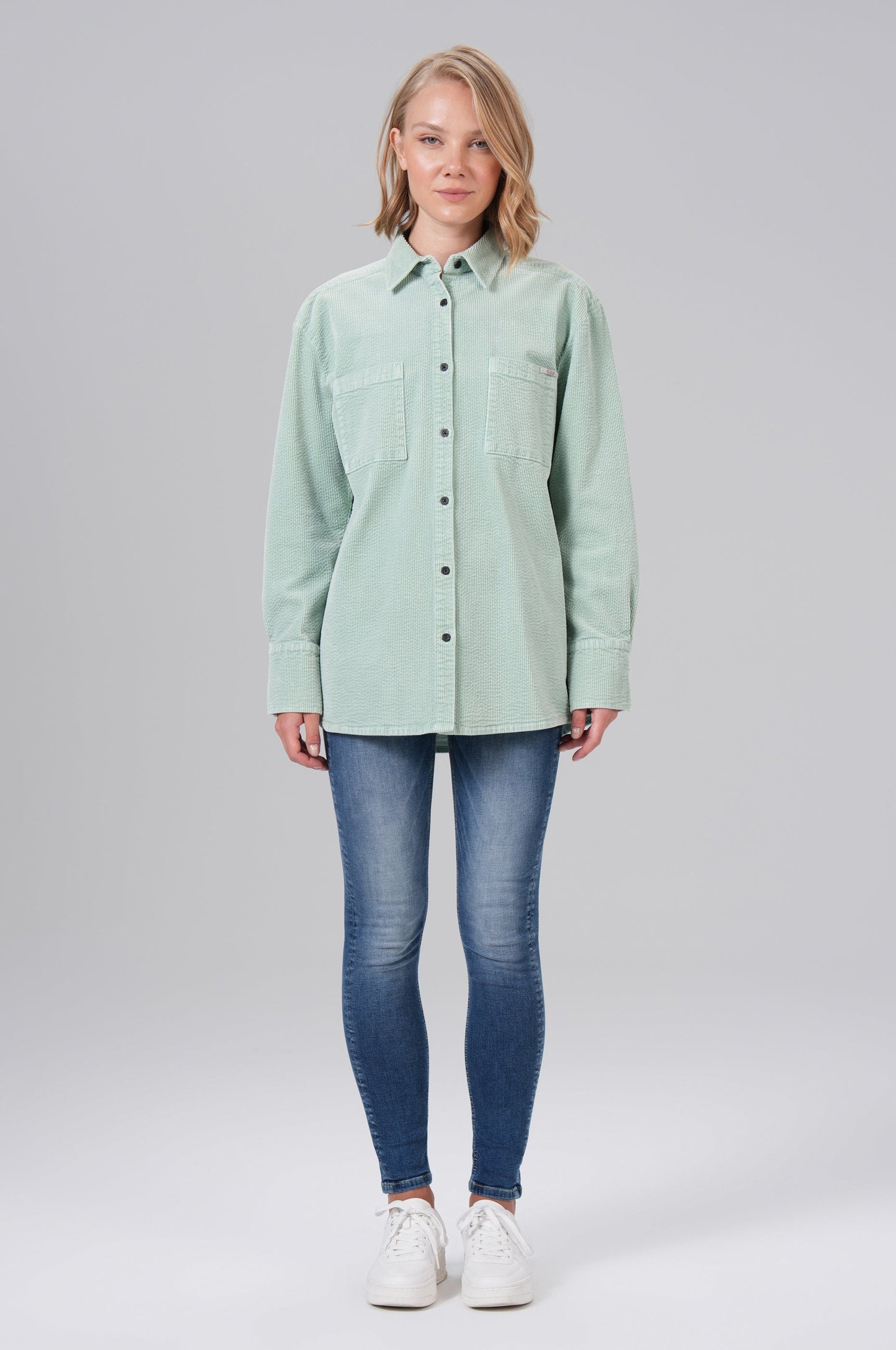 Women Blouse Cord | Thyme Green