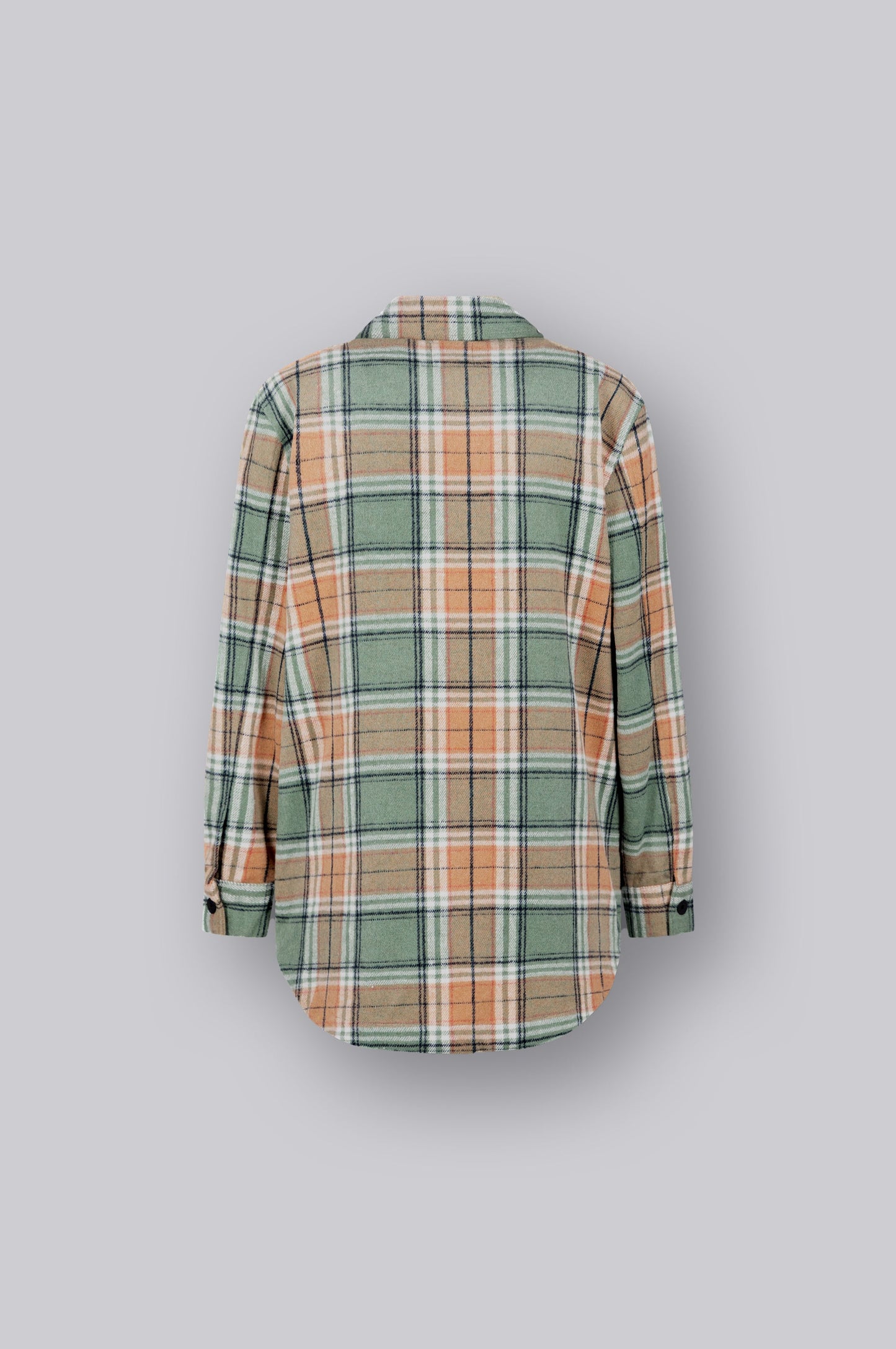 Women Jacket Waffle | Thyme Green Check
