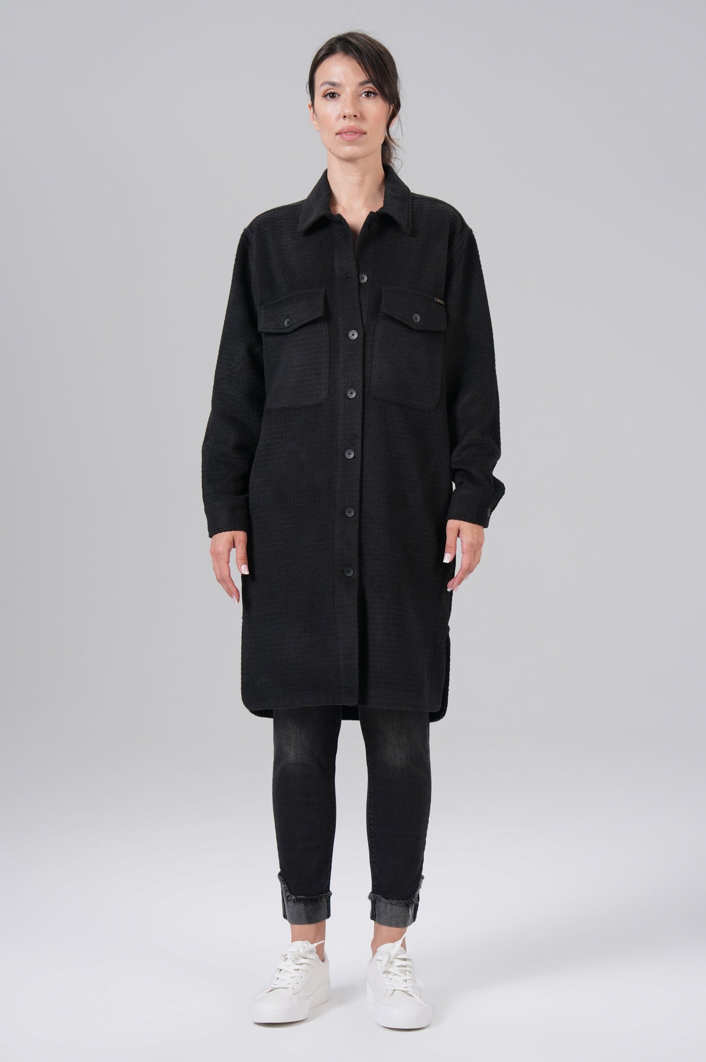 Women Jacket Long | Black