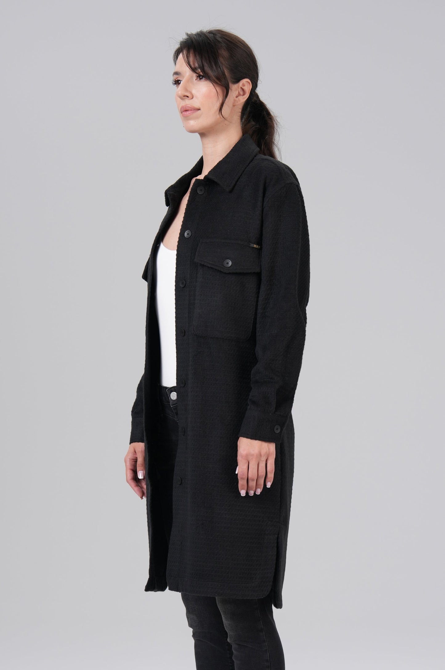 Women Jacket Long | Black
