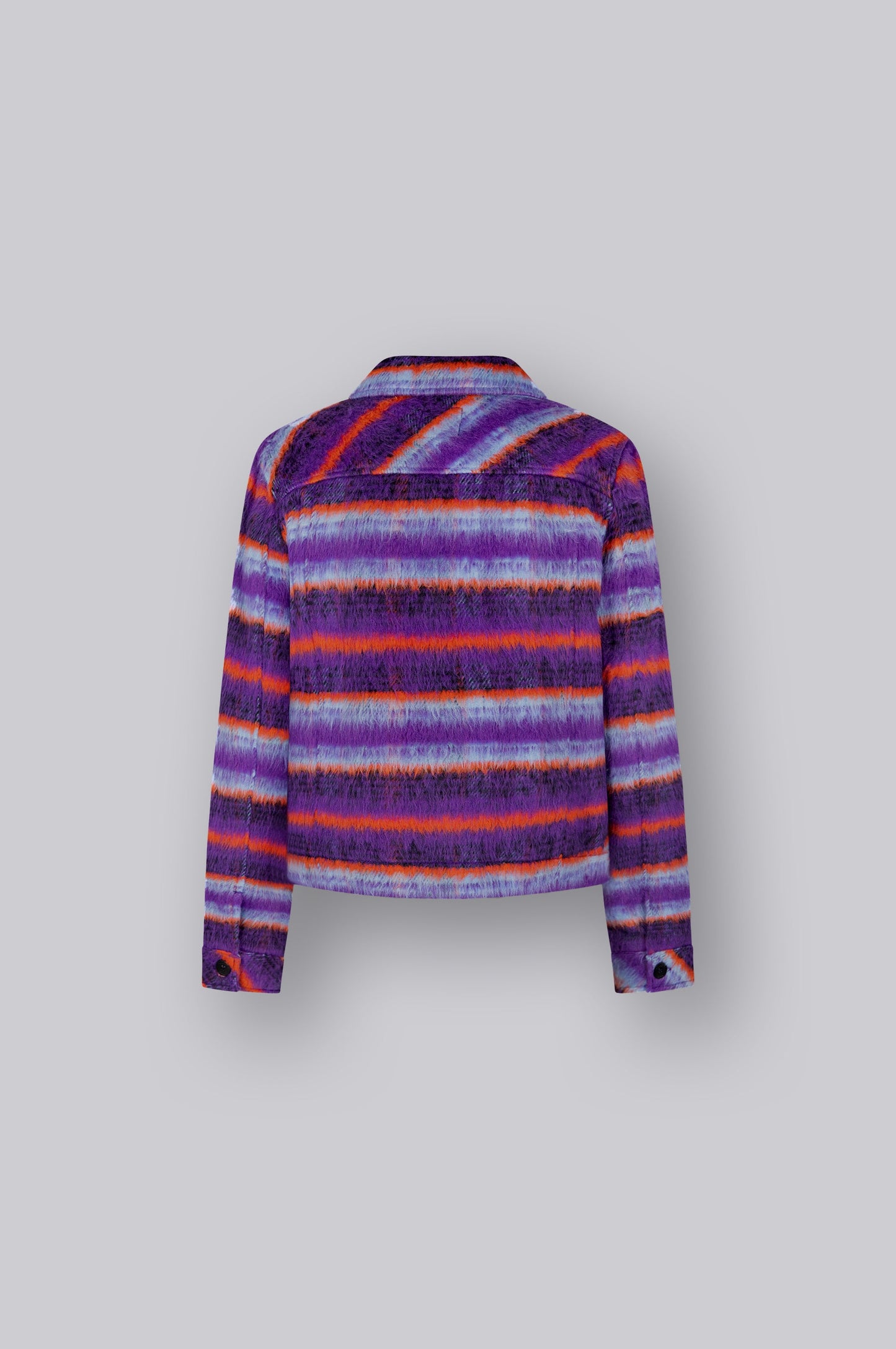 Women Jacket Short | Purple Check