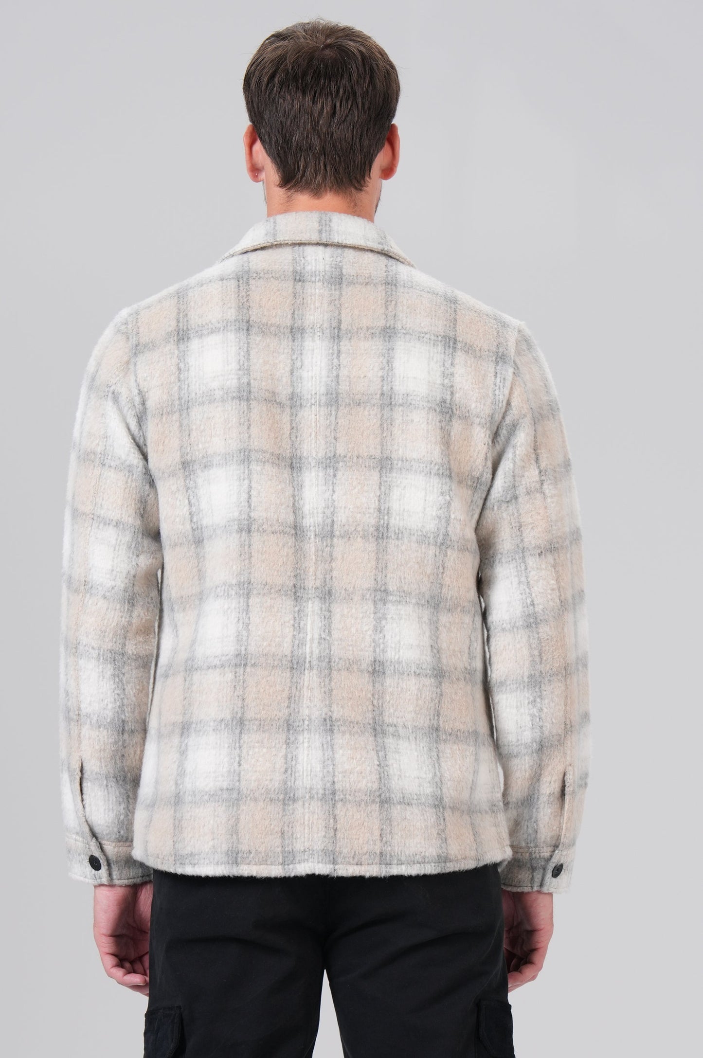 Men Flanell Shirt | Iron Grey Check