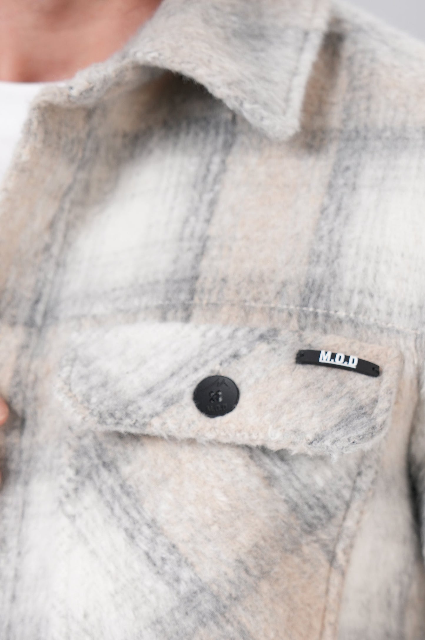 Men Flanell Shirt | Iron Grey Check