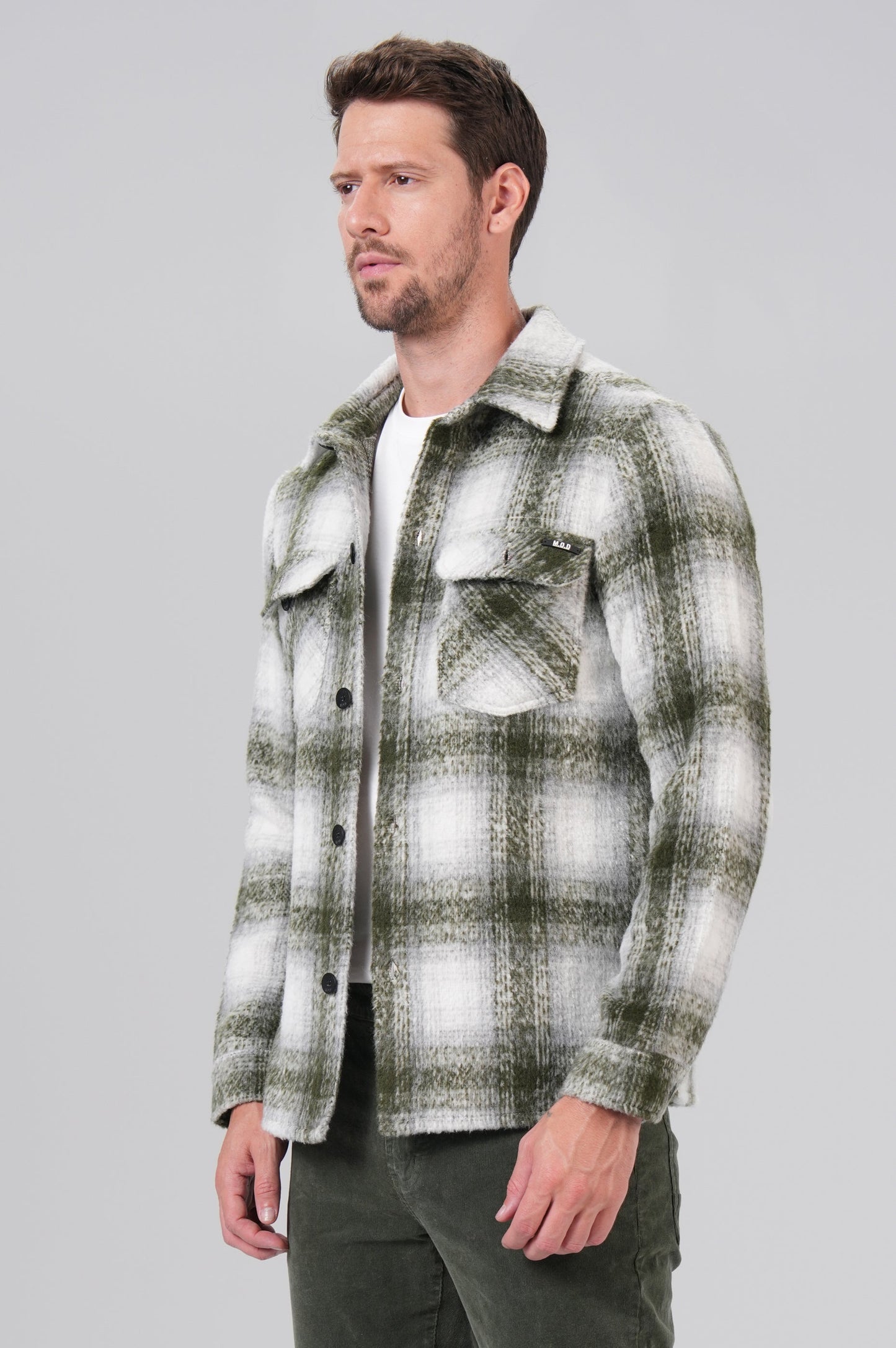 Men Flanell Shirt | Forest Night Check
