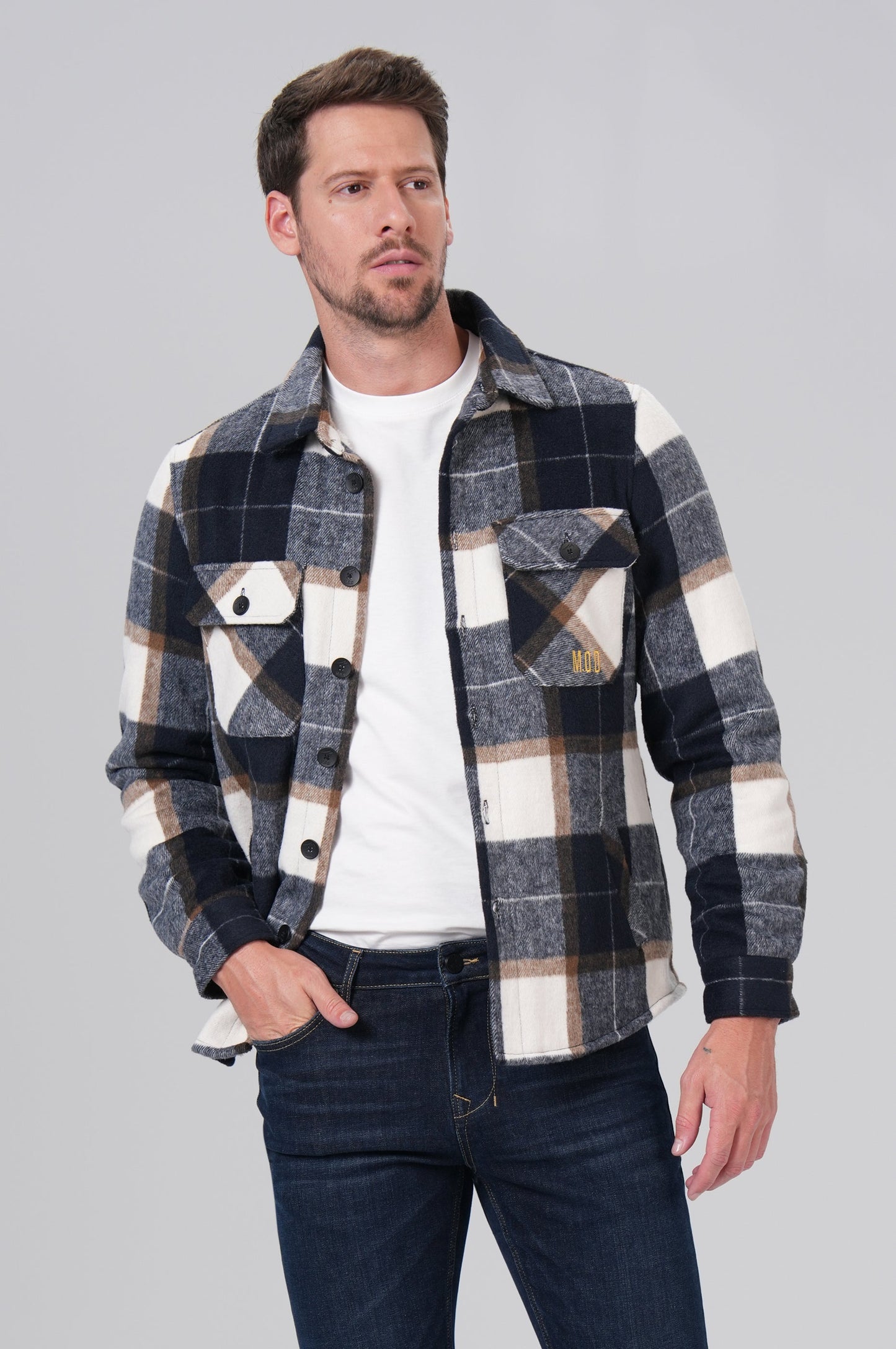 Lined Shirt | Blue Check