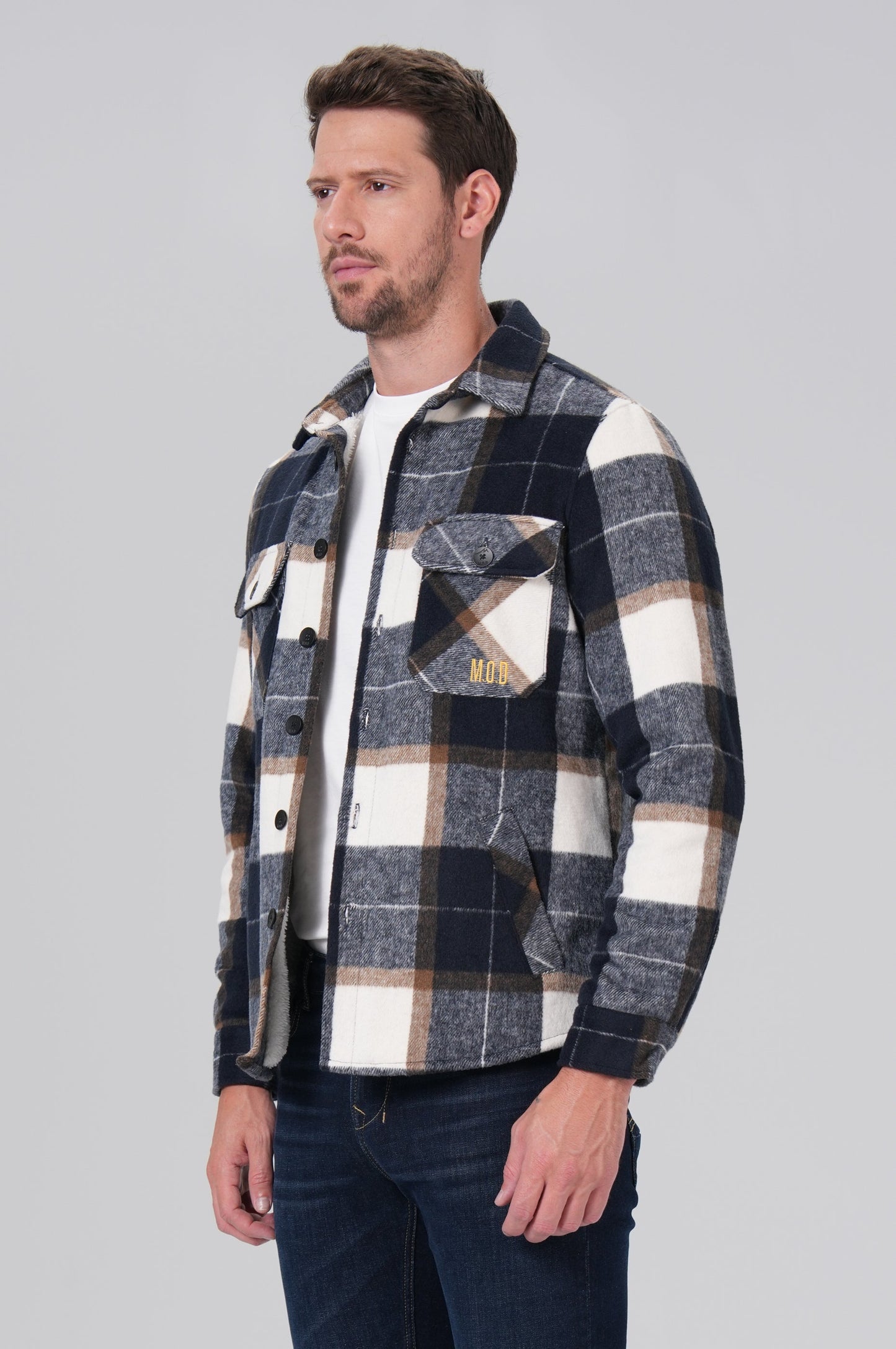 Lined Shirt | Blue Check