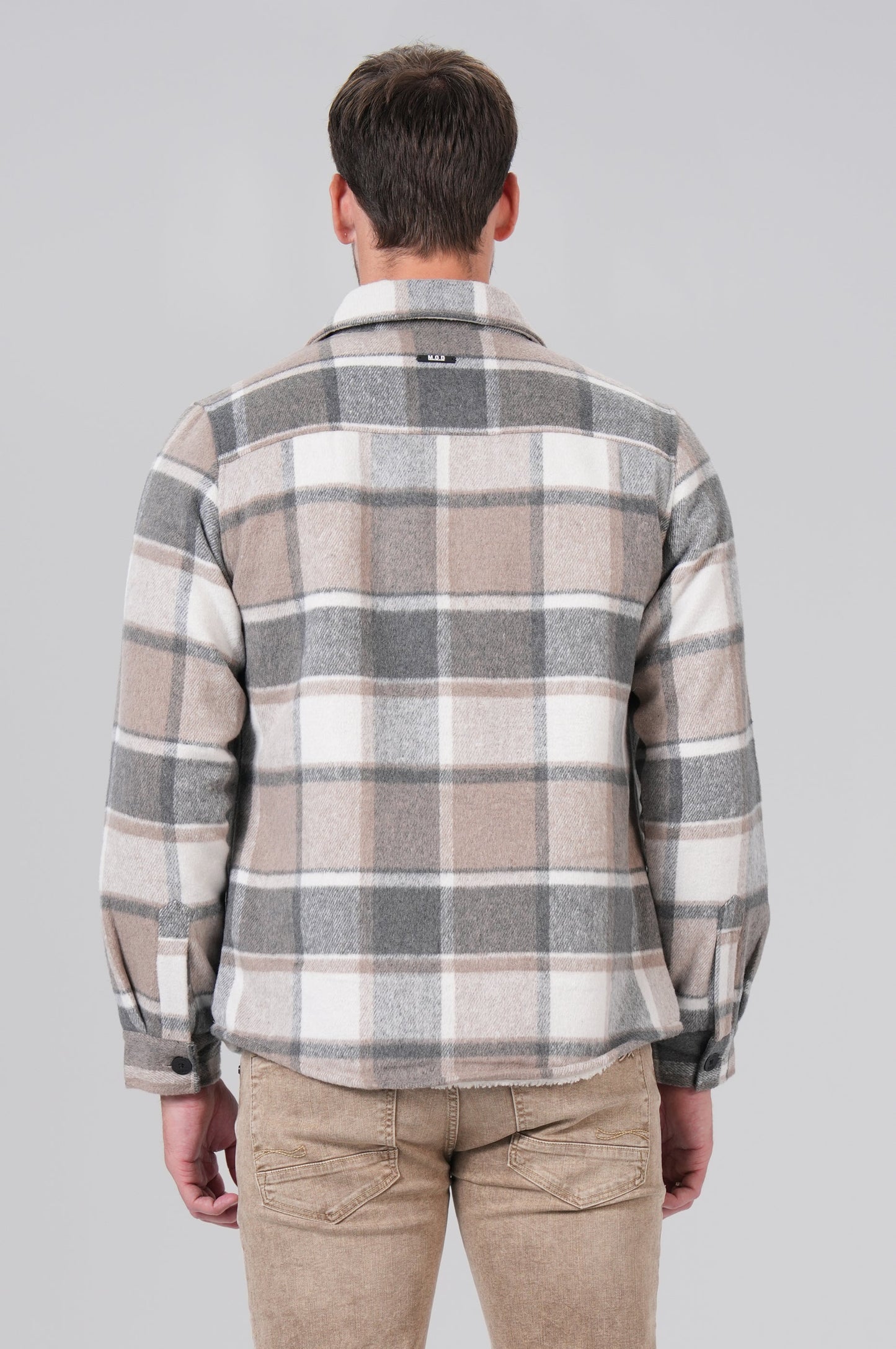 Men Shirt | Beige Check