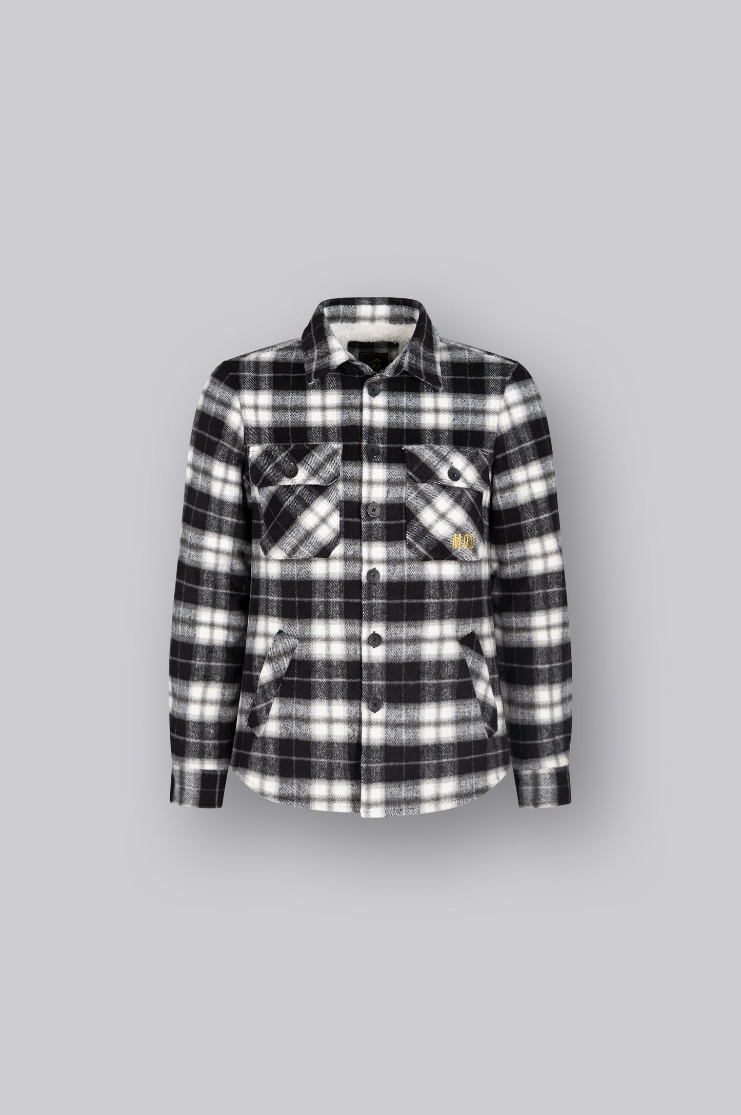 Men Shirt | Black Grey Check