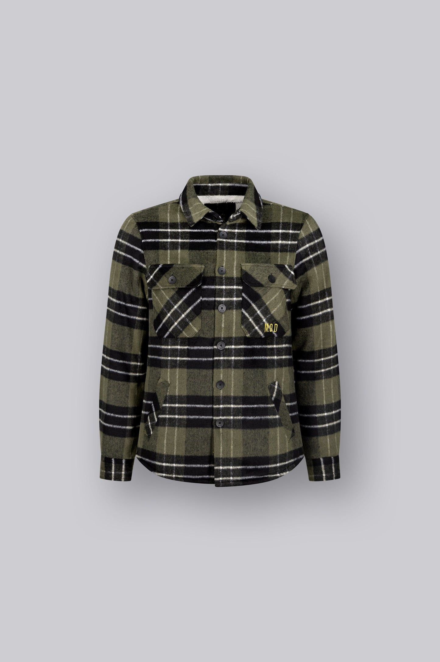 Men Shirt | Forest/Black Check