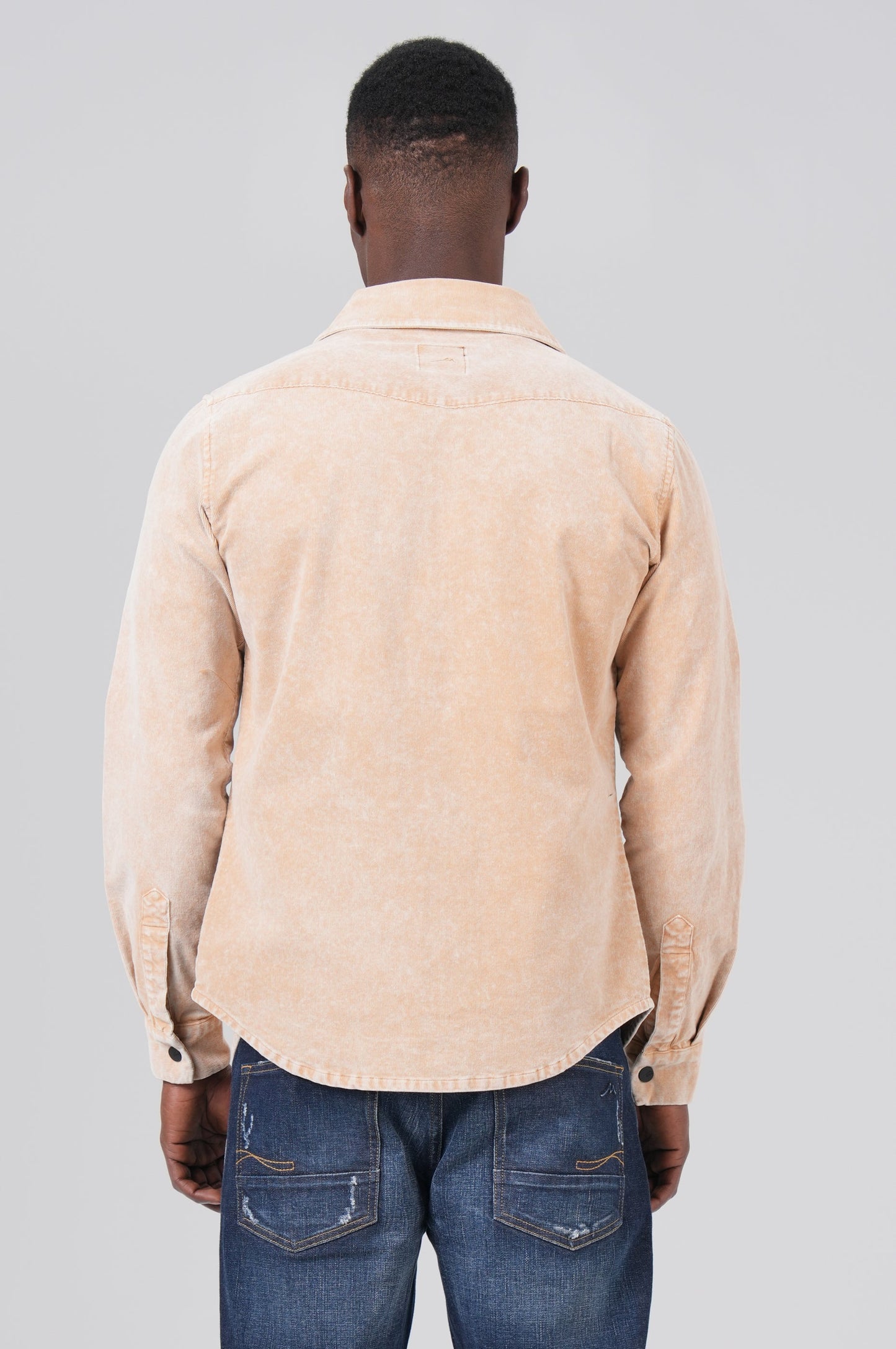 Men Cord Shirt | Beige Cord