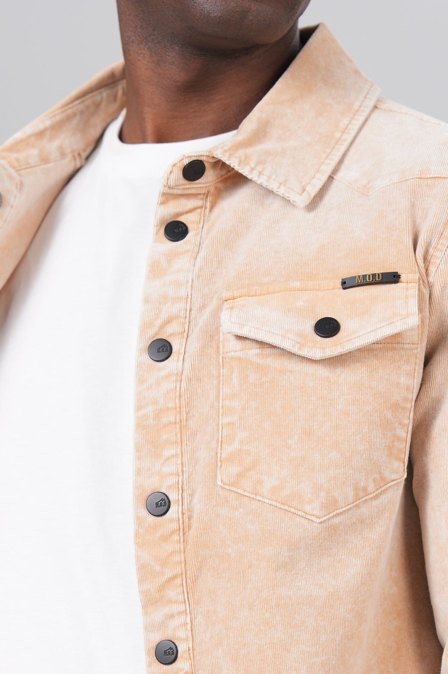 Men Cord Shirt | Beige Cord