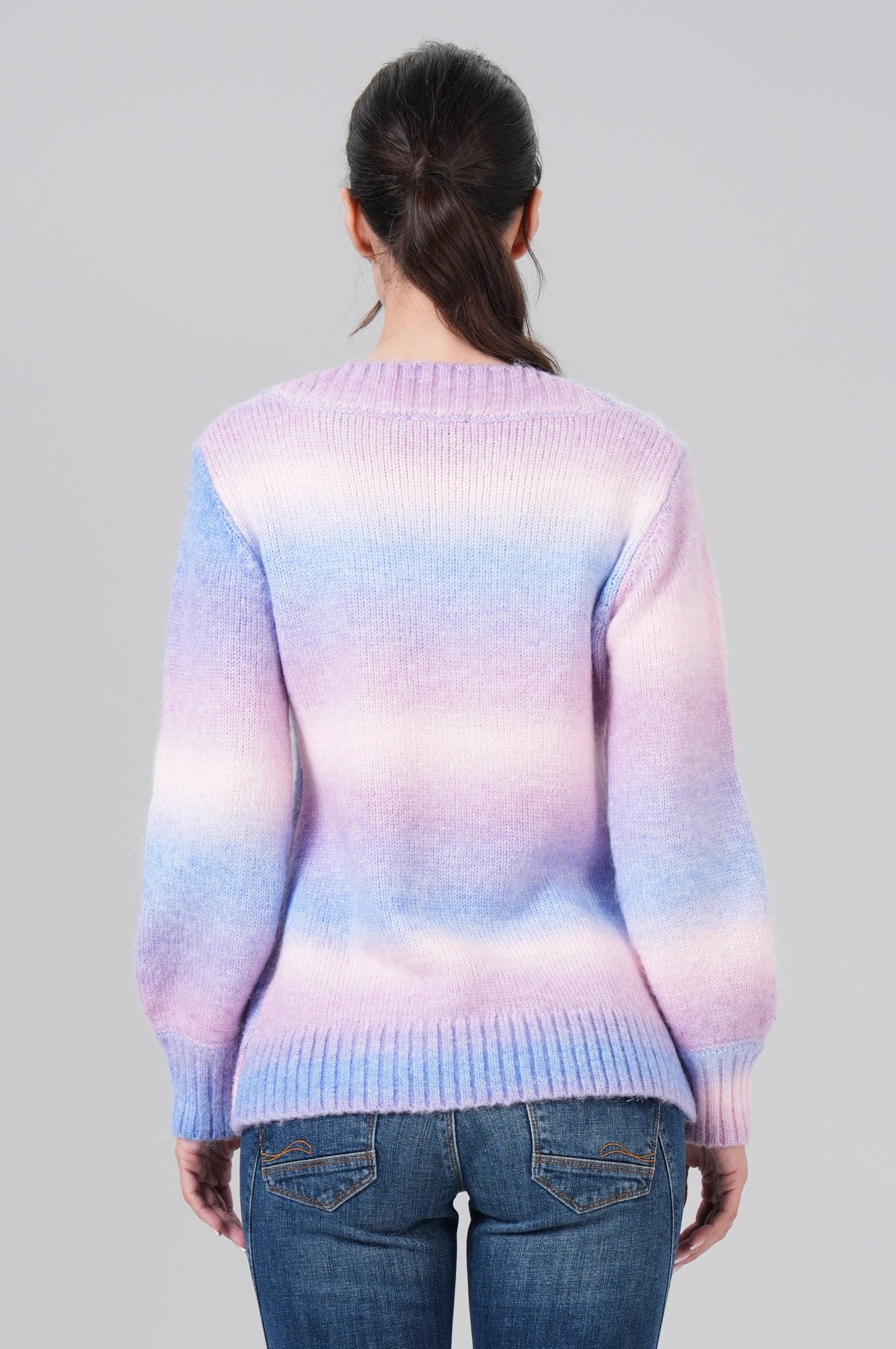Women Pullover | Purple Block