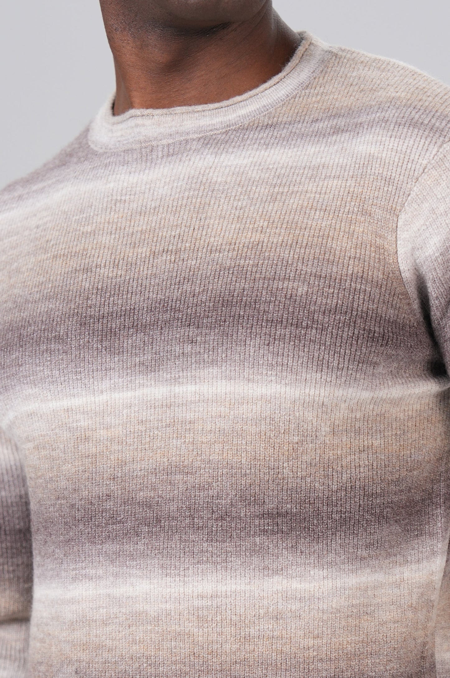 Men Pullover | Beige Block