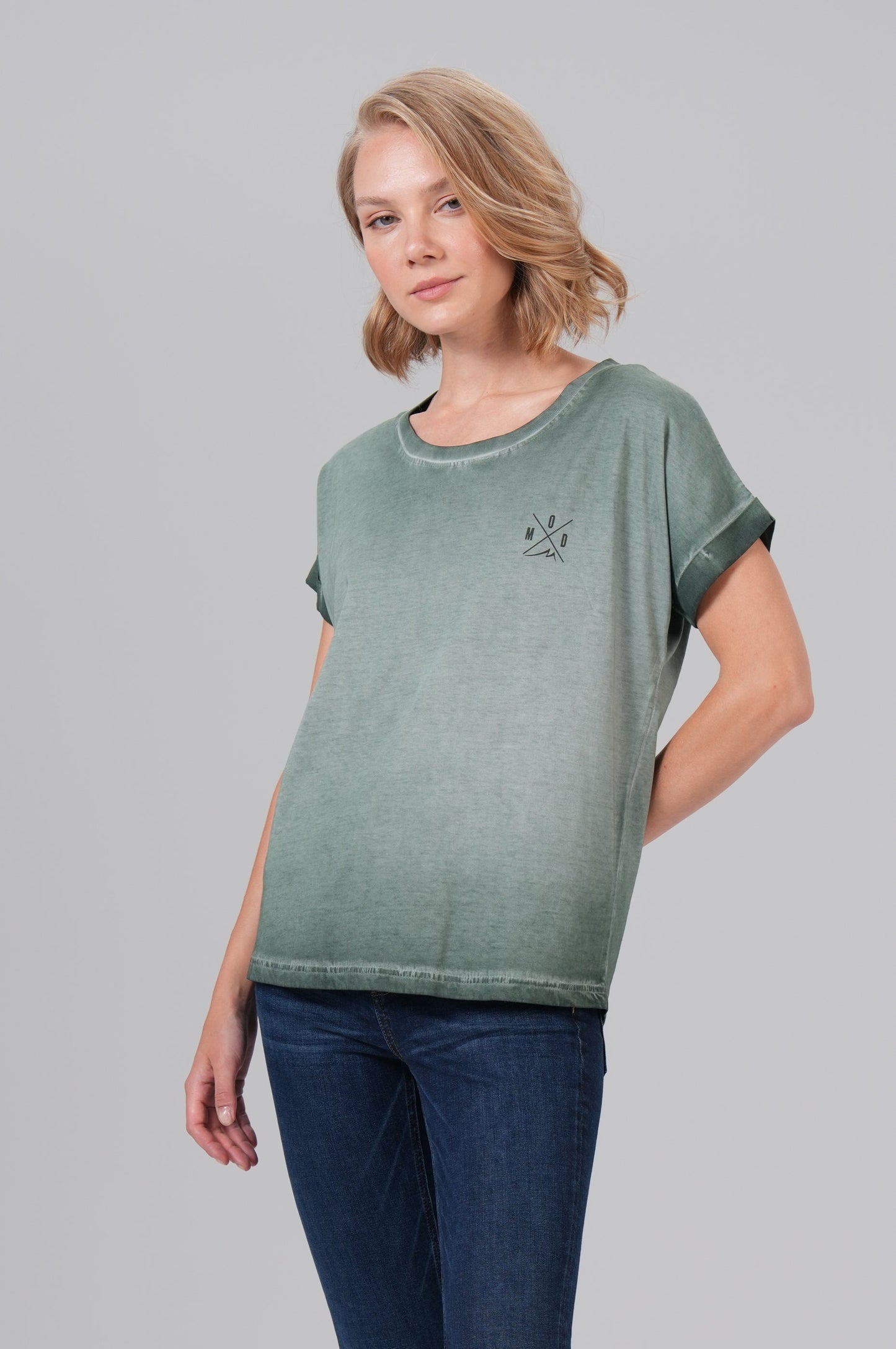 Women T-Shirt | Thyme Green