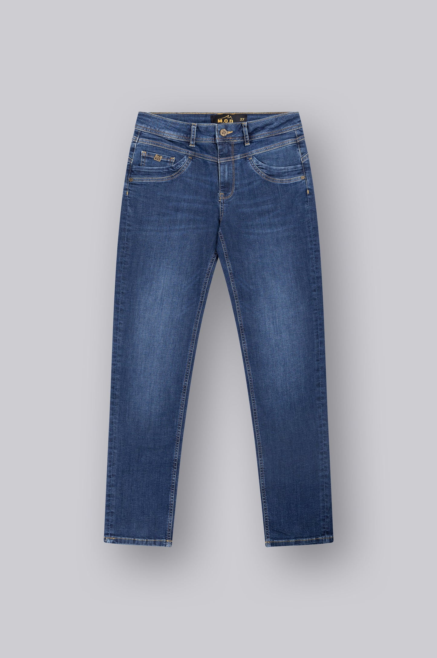Rea High Regular Fit | Mid Blue