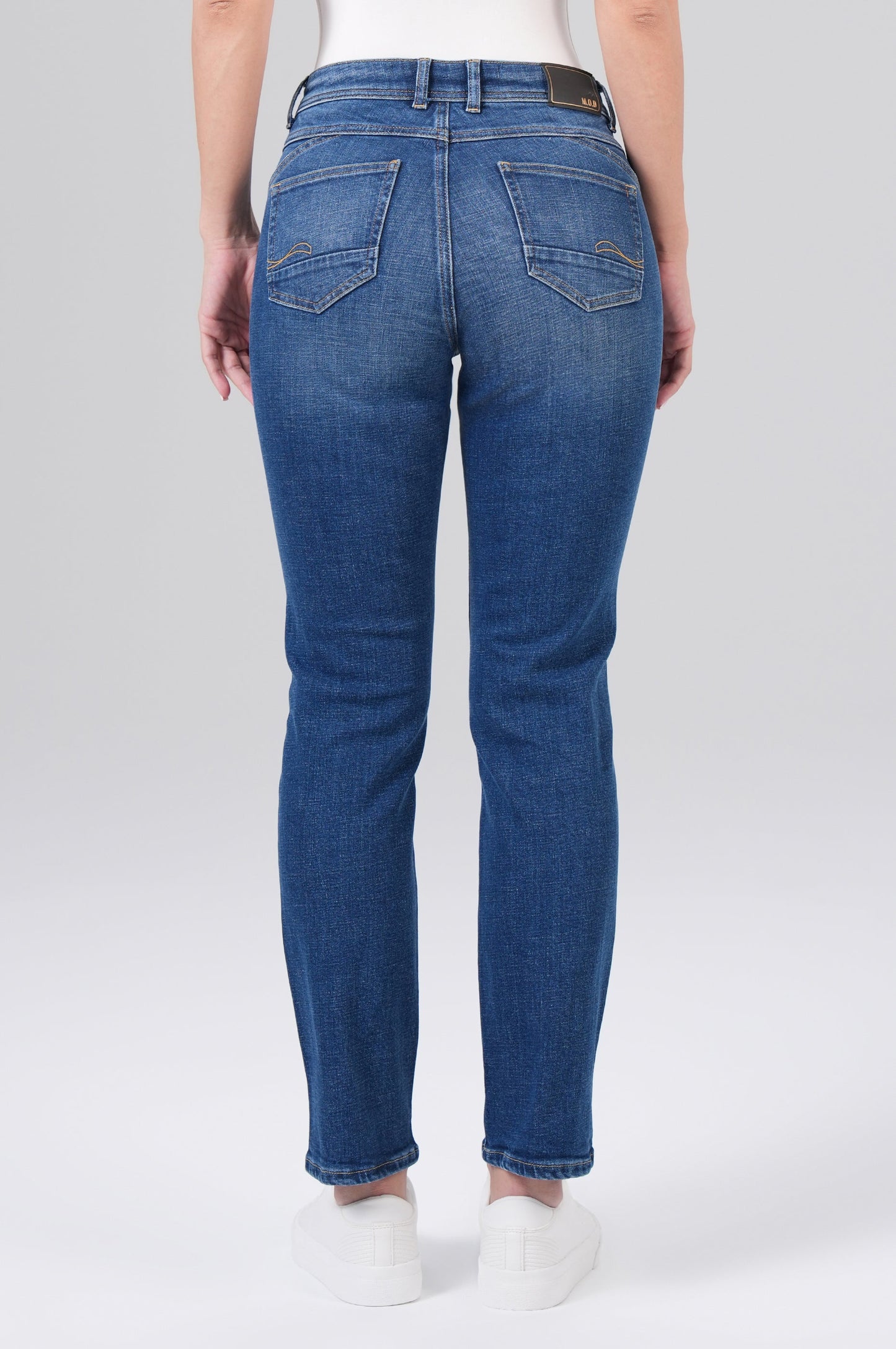 Rea High Regular Fit | Mid Blue