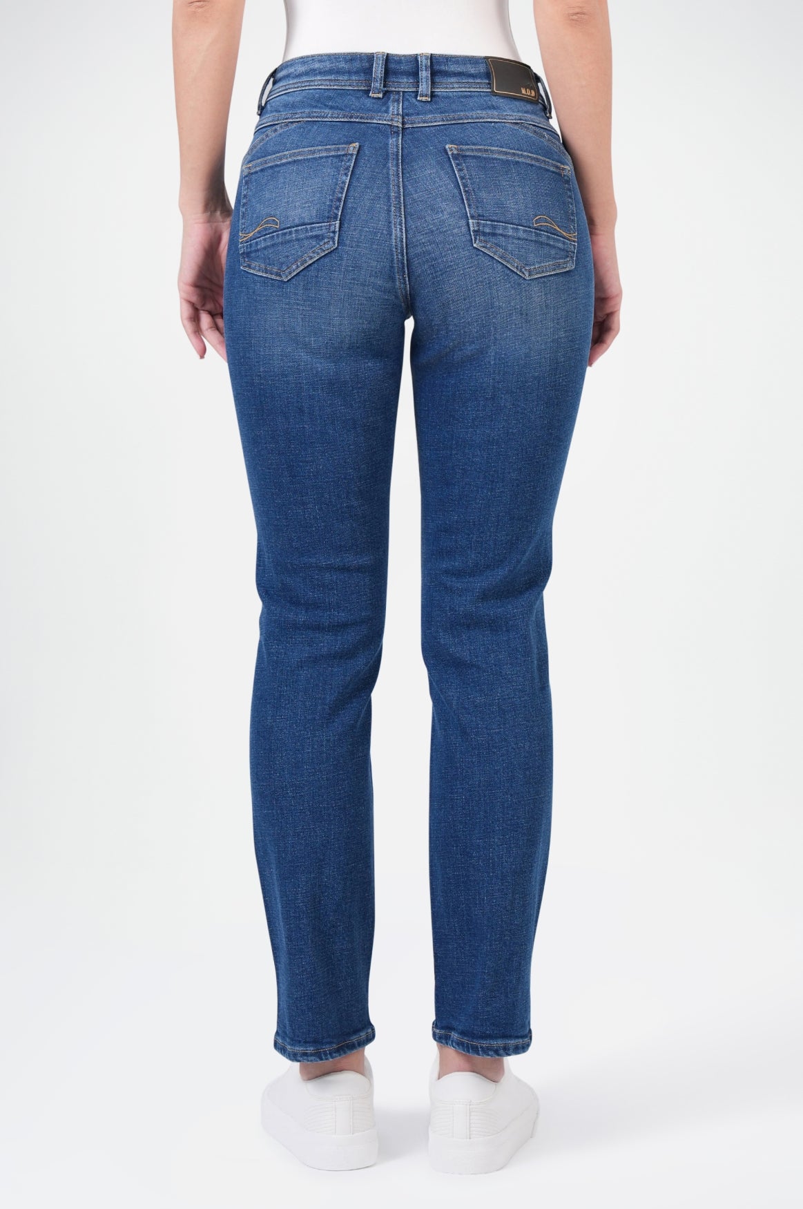 Rea High Regular Fit | Mid Blue