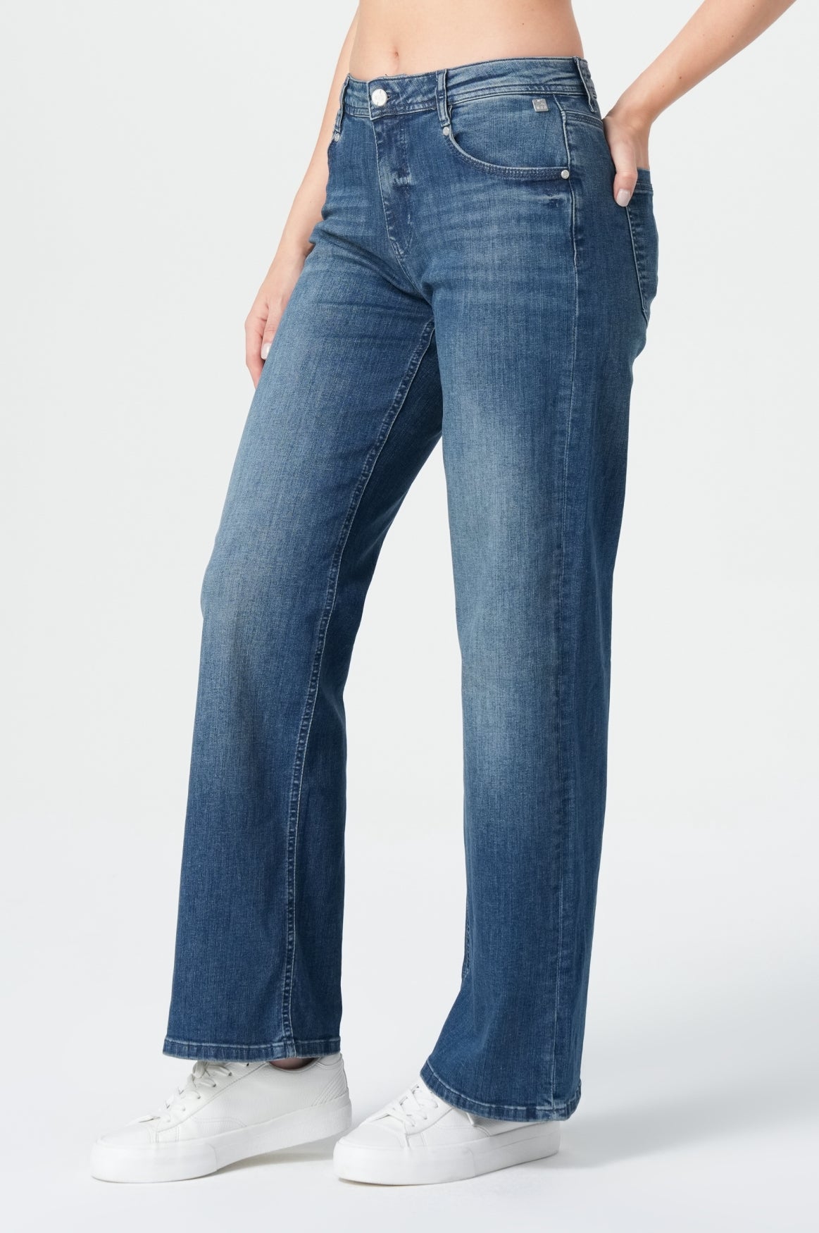 Nicola Wide Leg | Daft Blue
