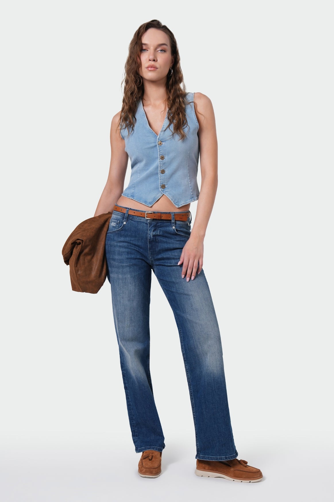 Nicola Wide Leg | Daft Blue