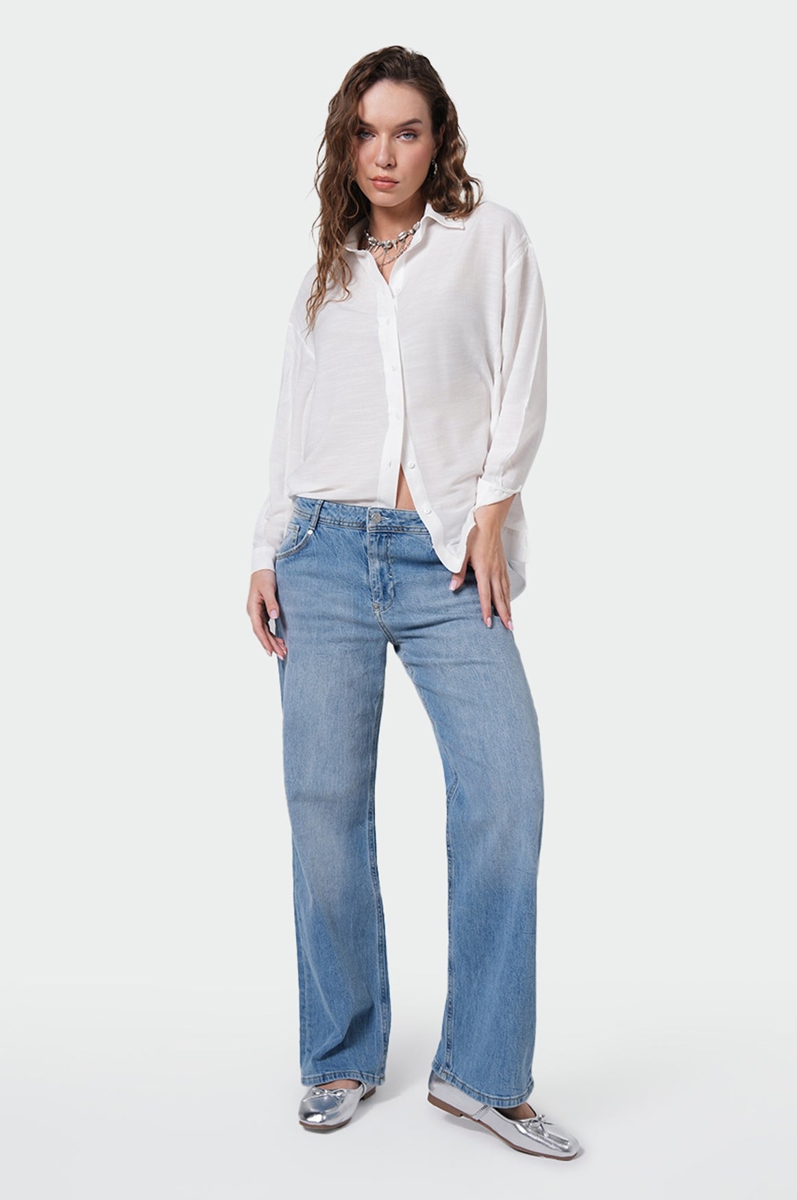 Nicola Wide Leg | Delicious Blue