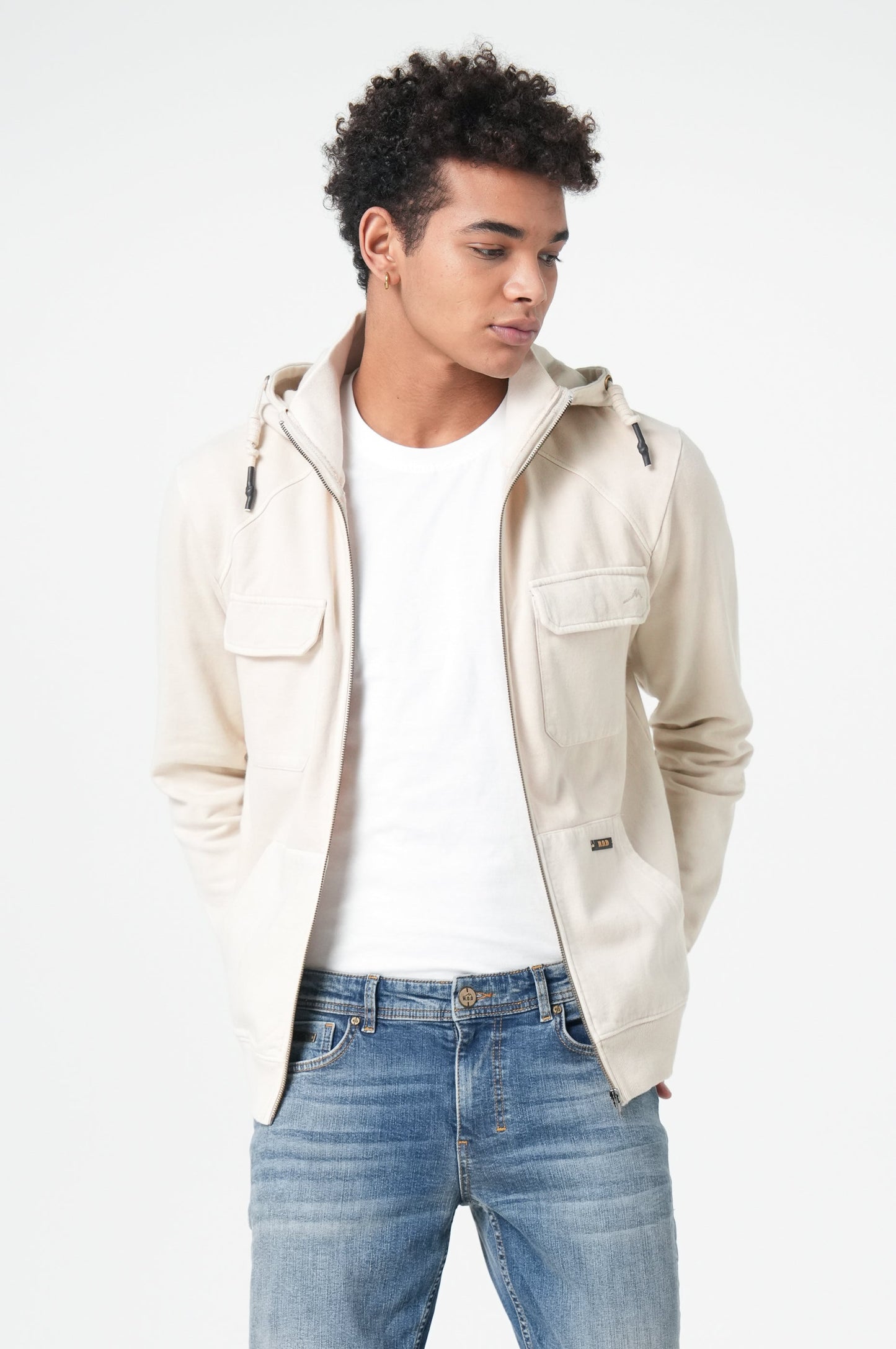 Sweatjacket Men | Beige