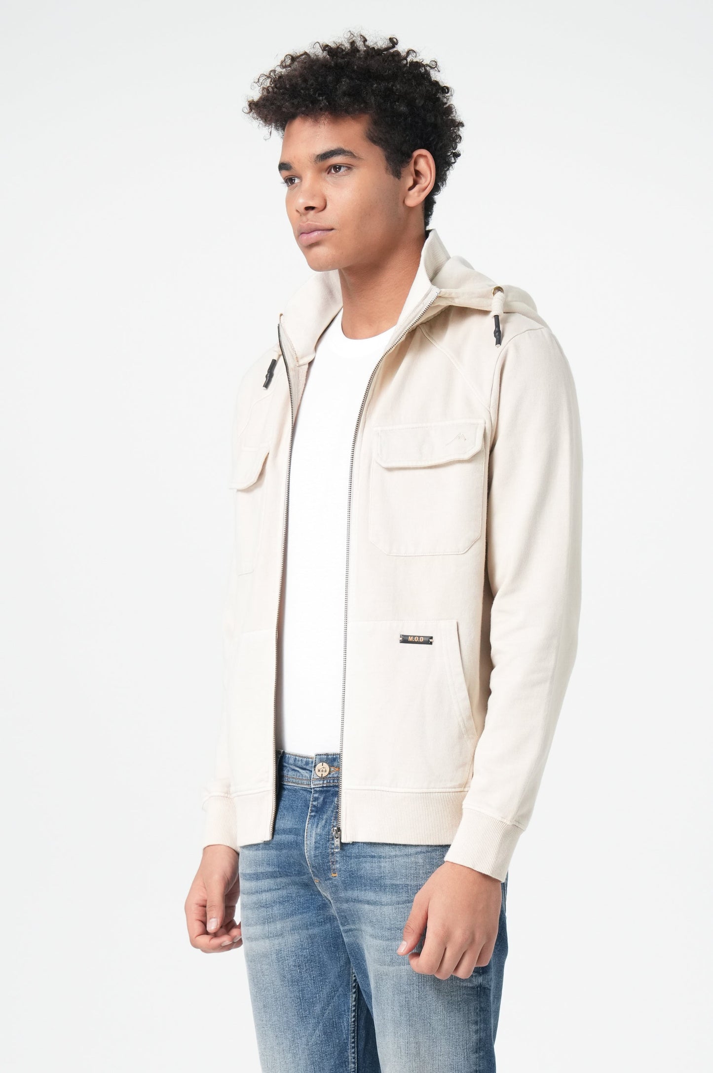 Sweatjacket Men | Beige