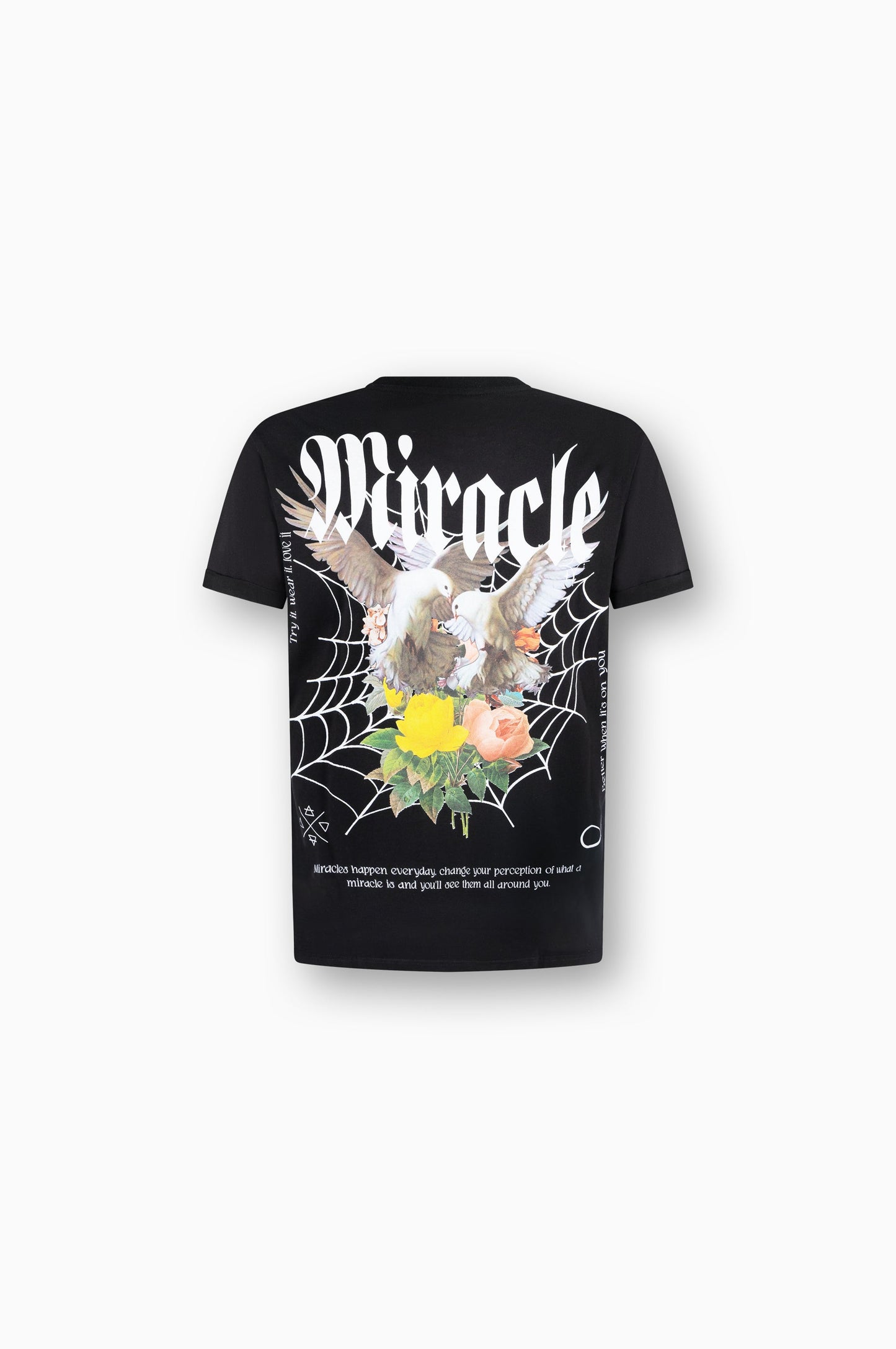 T-Shirt Men Back Print | Black