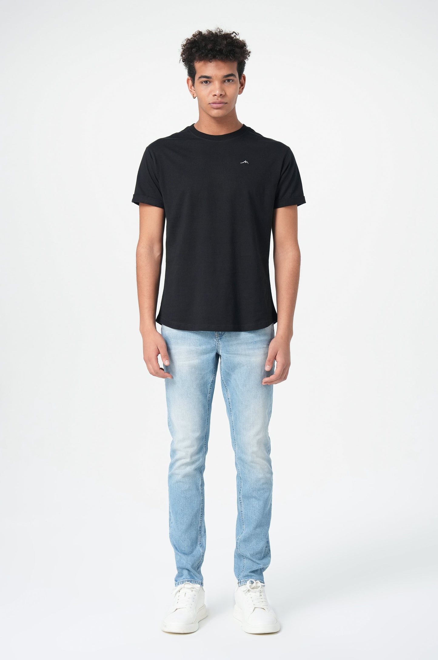 T-Shirt Men Back Print | Black