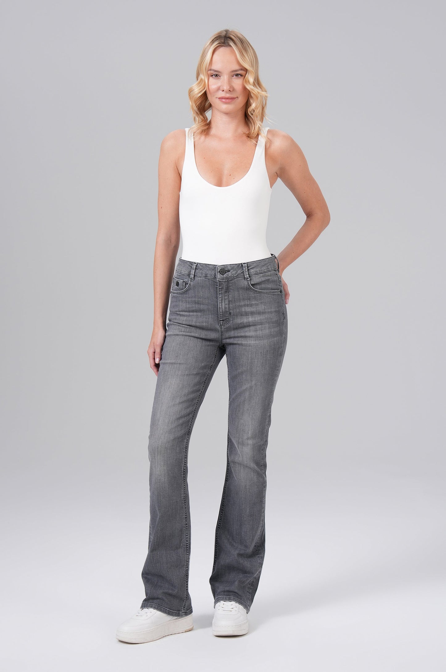 Sina Bootcut | Clock Grey