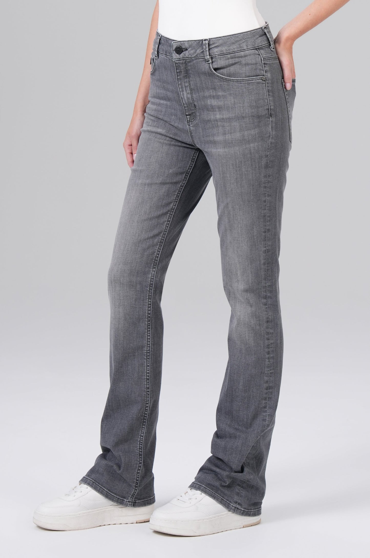 Sina Bootcut | Clock Grey