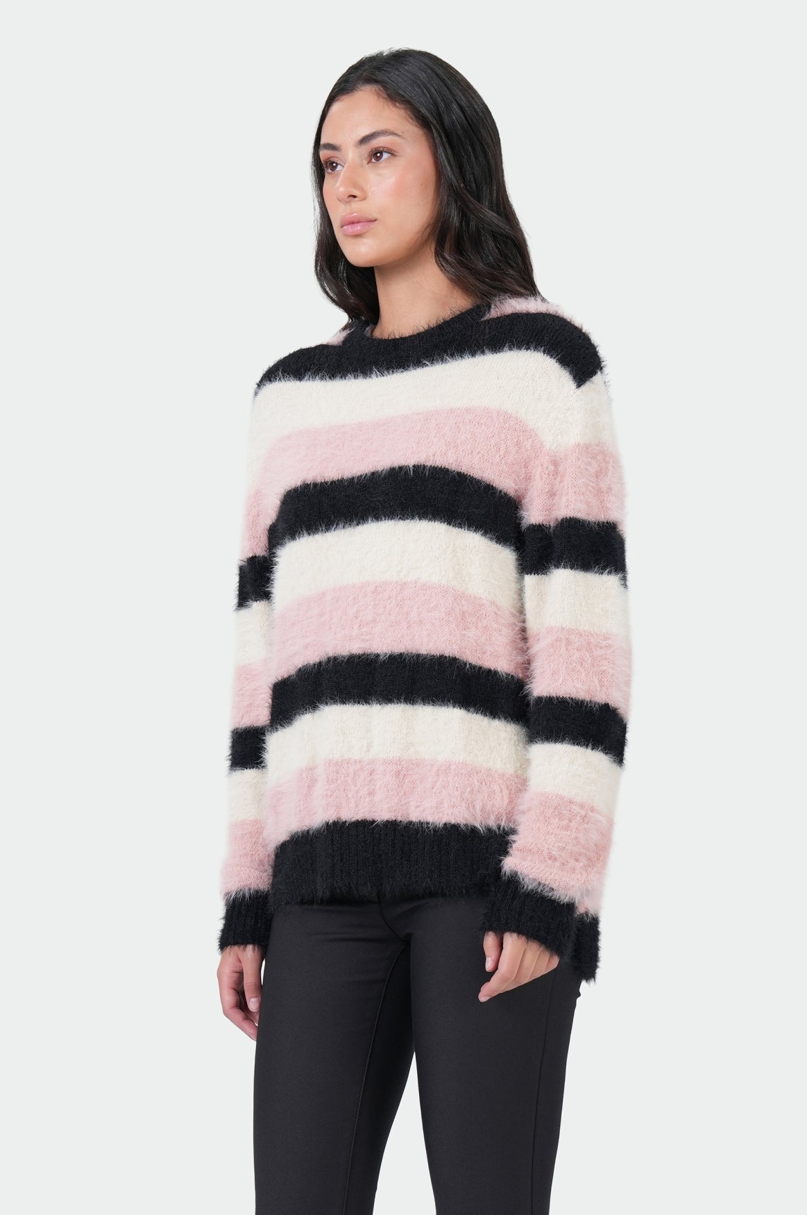 Selina Pullover | Block Stripe