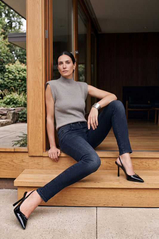 SUZY Skinny Fit | Slip Blue Black