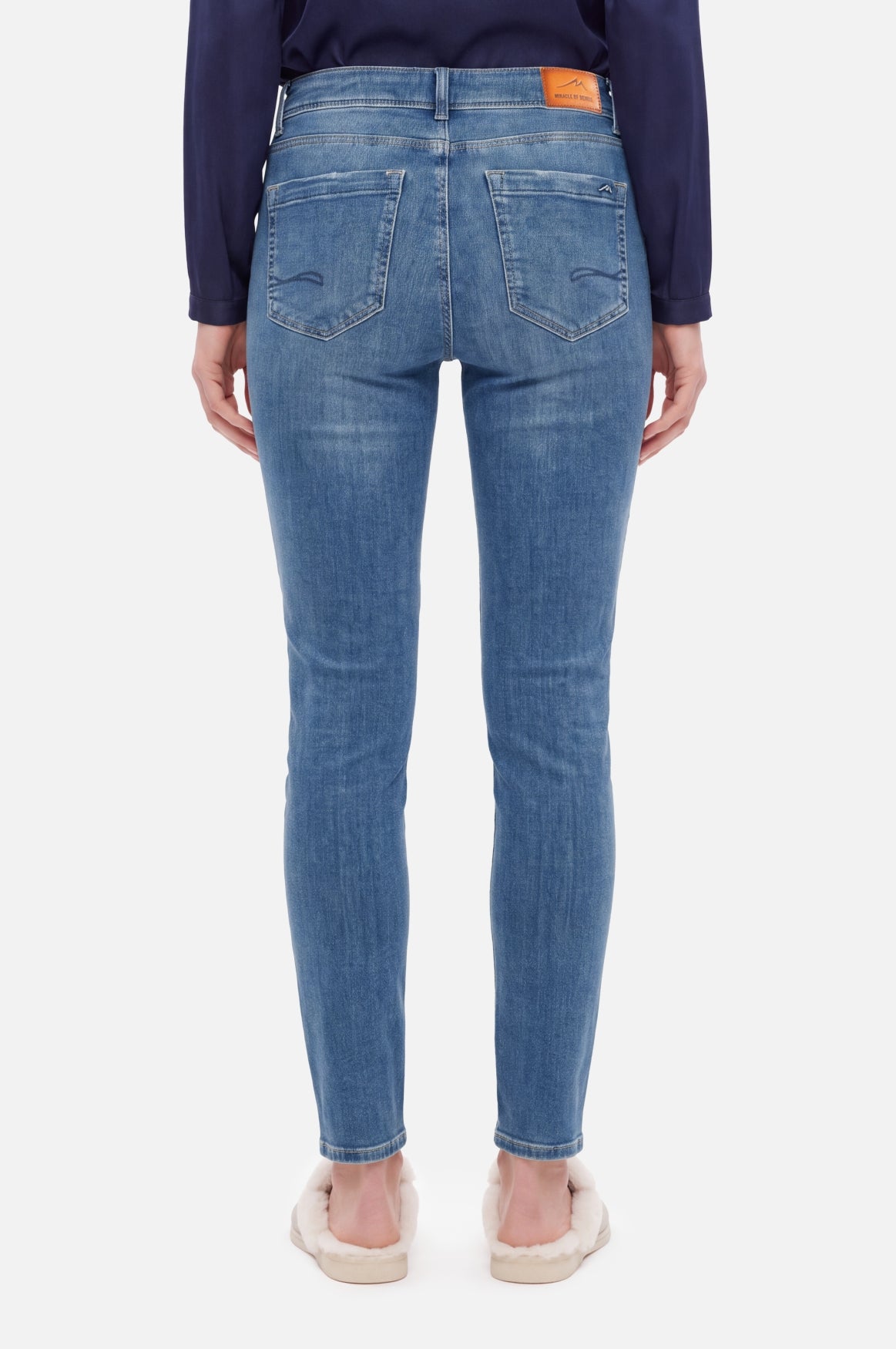 MONIKA Slim Fit | Silver Blue