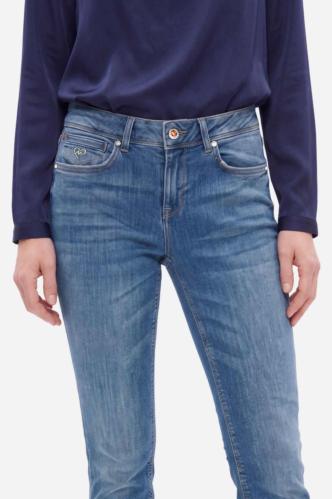 MONIKA Slim Fit | Silver Blue