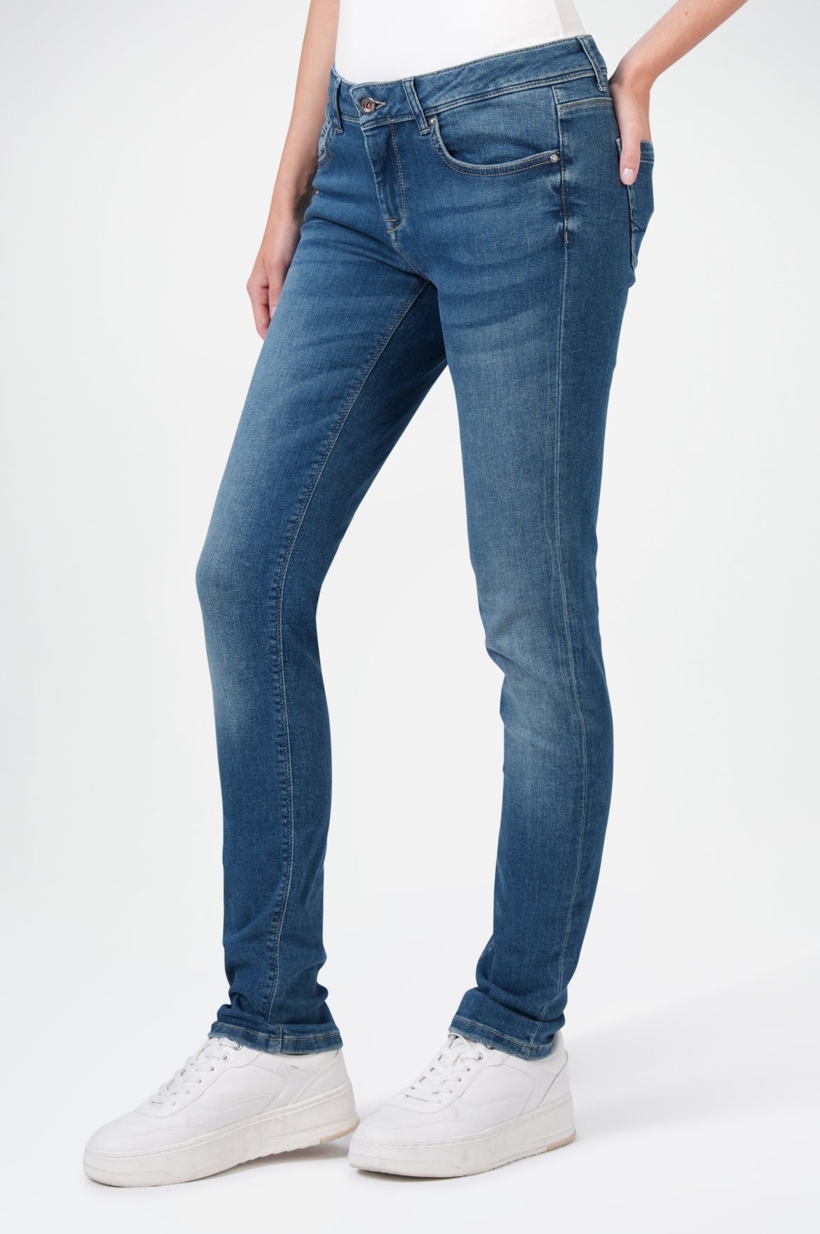Monika Slim Fit | Silver Blue