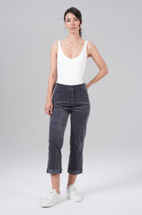Nairobi Wide Leg | Iron Grey Cord