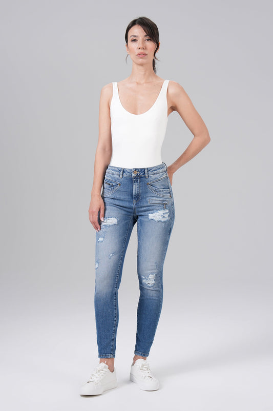Suzy Skinny Fit | Cross Blue
