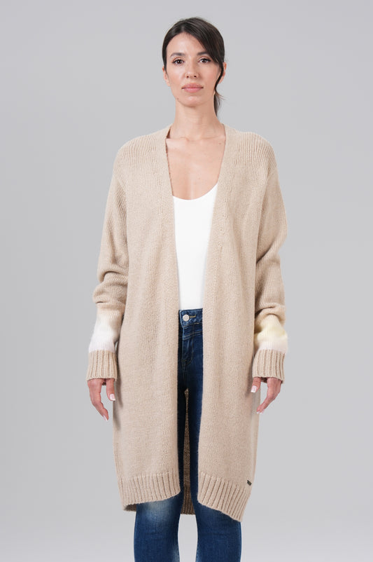 Women Cardigan Long - M.O.D - Beige - 1