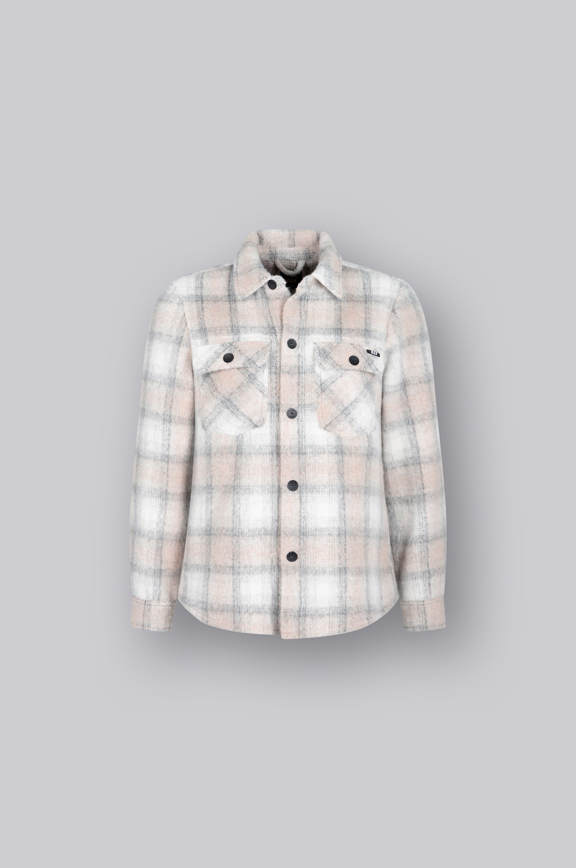 Men Flanell Shirt - M.O.D - Iron Grey Check - 5