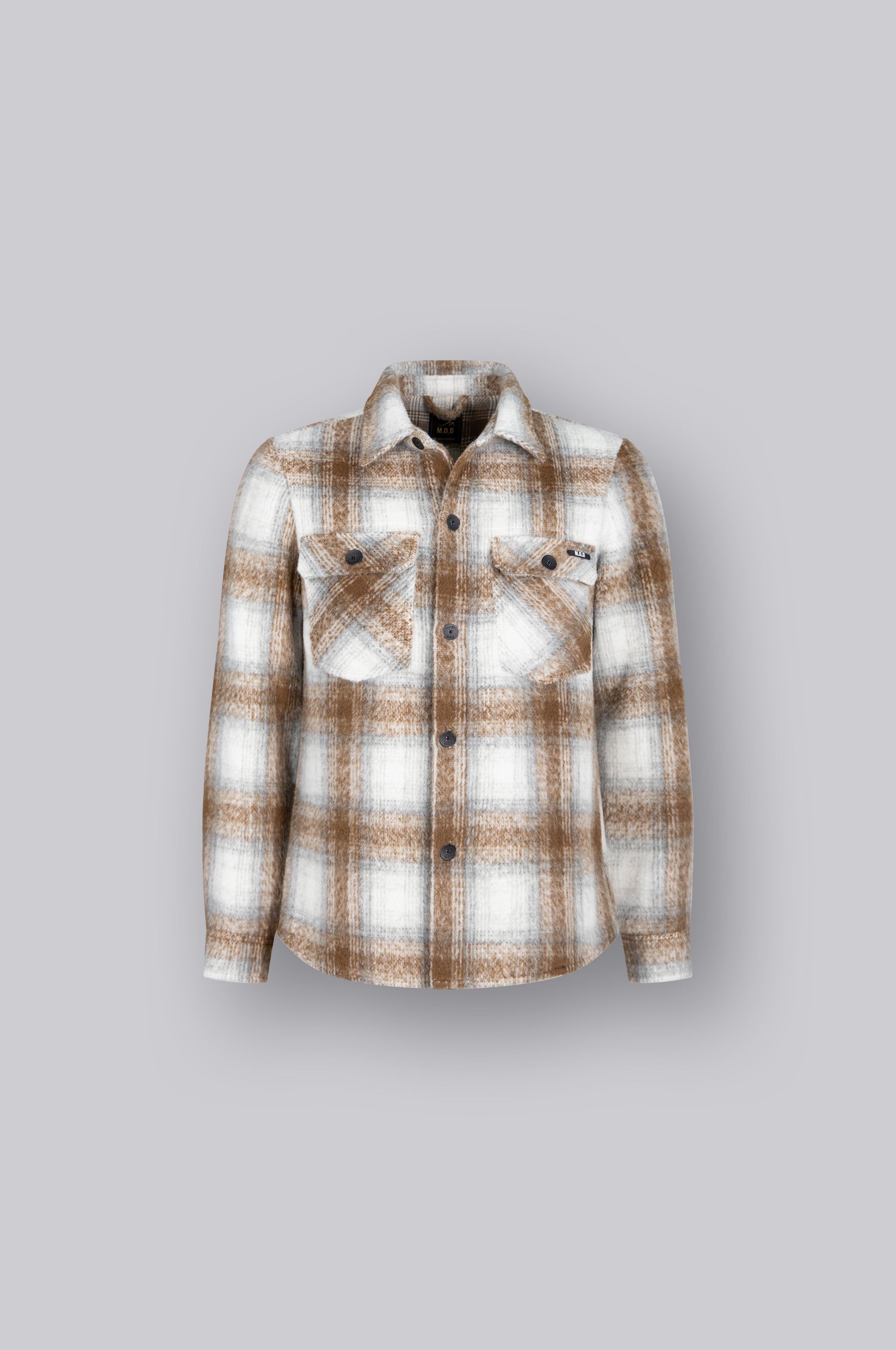 Men Flanell Shirt - M.O.D - Brown Check - 5