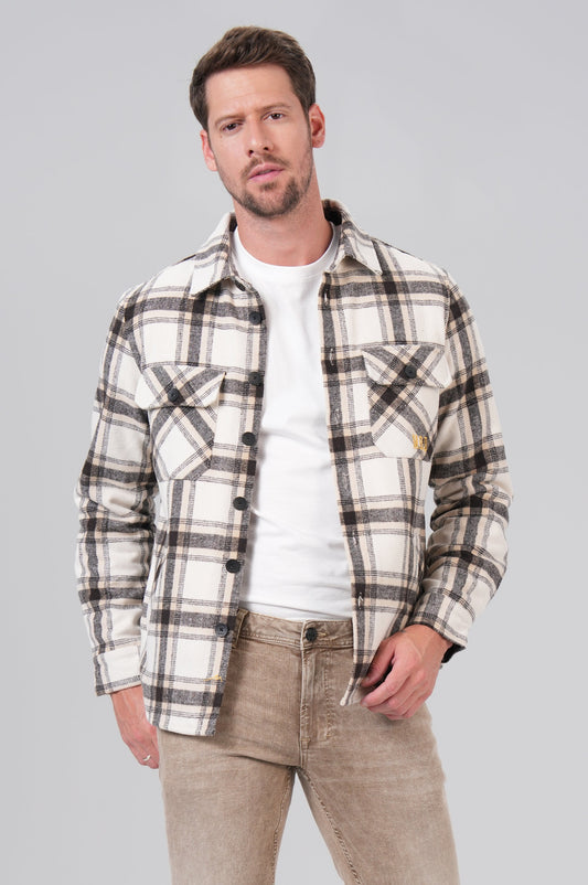 Men Shirt | Brown Check