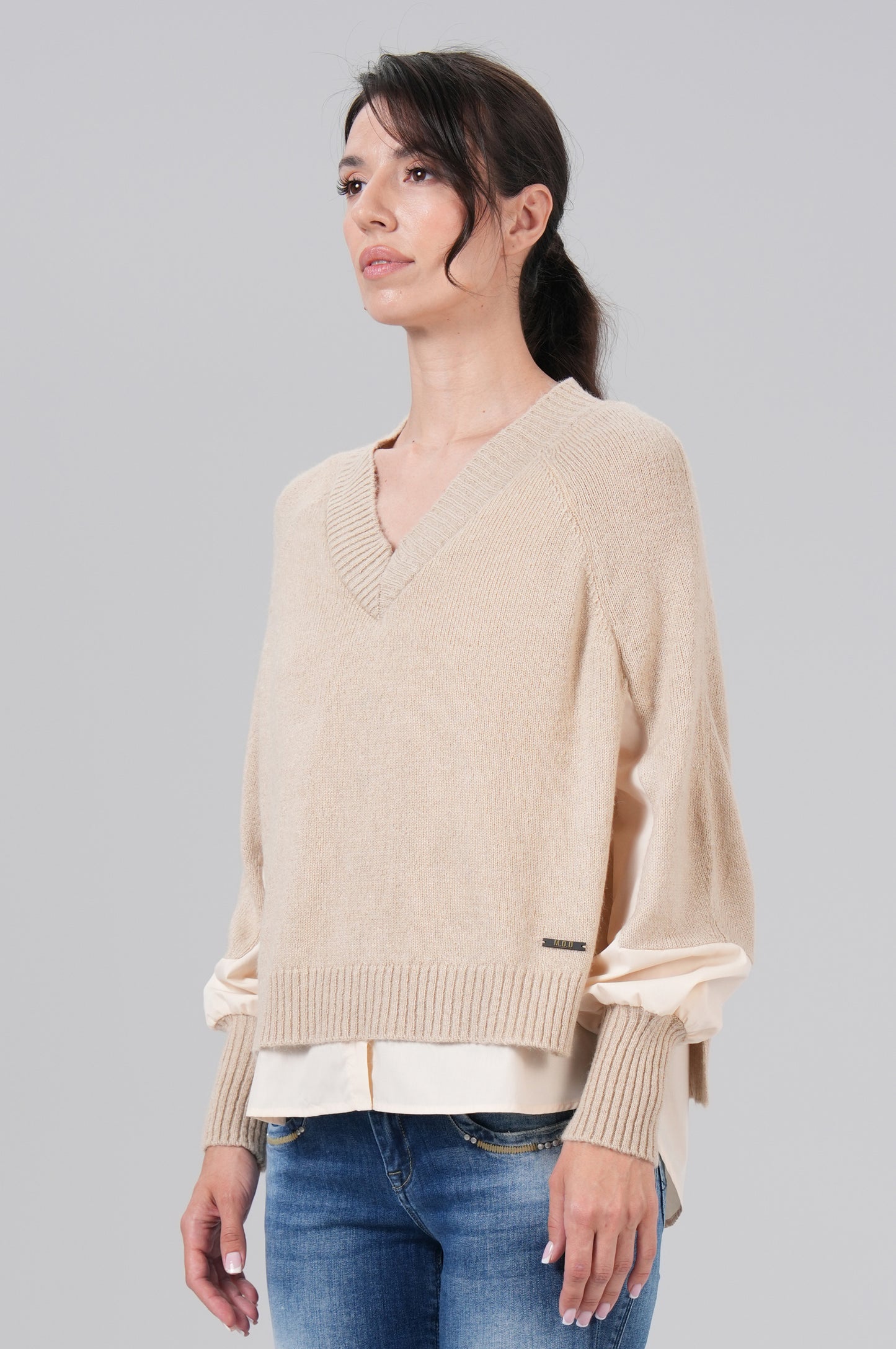 Women Pullover - M.O.D - Beige - 2