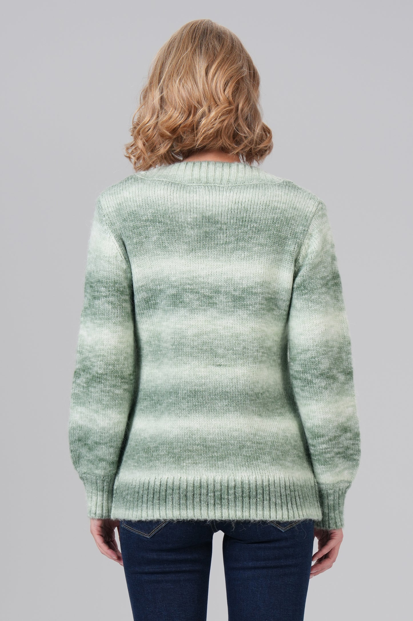 Women Pullover - M.O.D - Green Block - 3