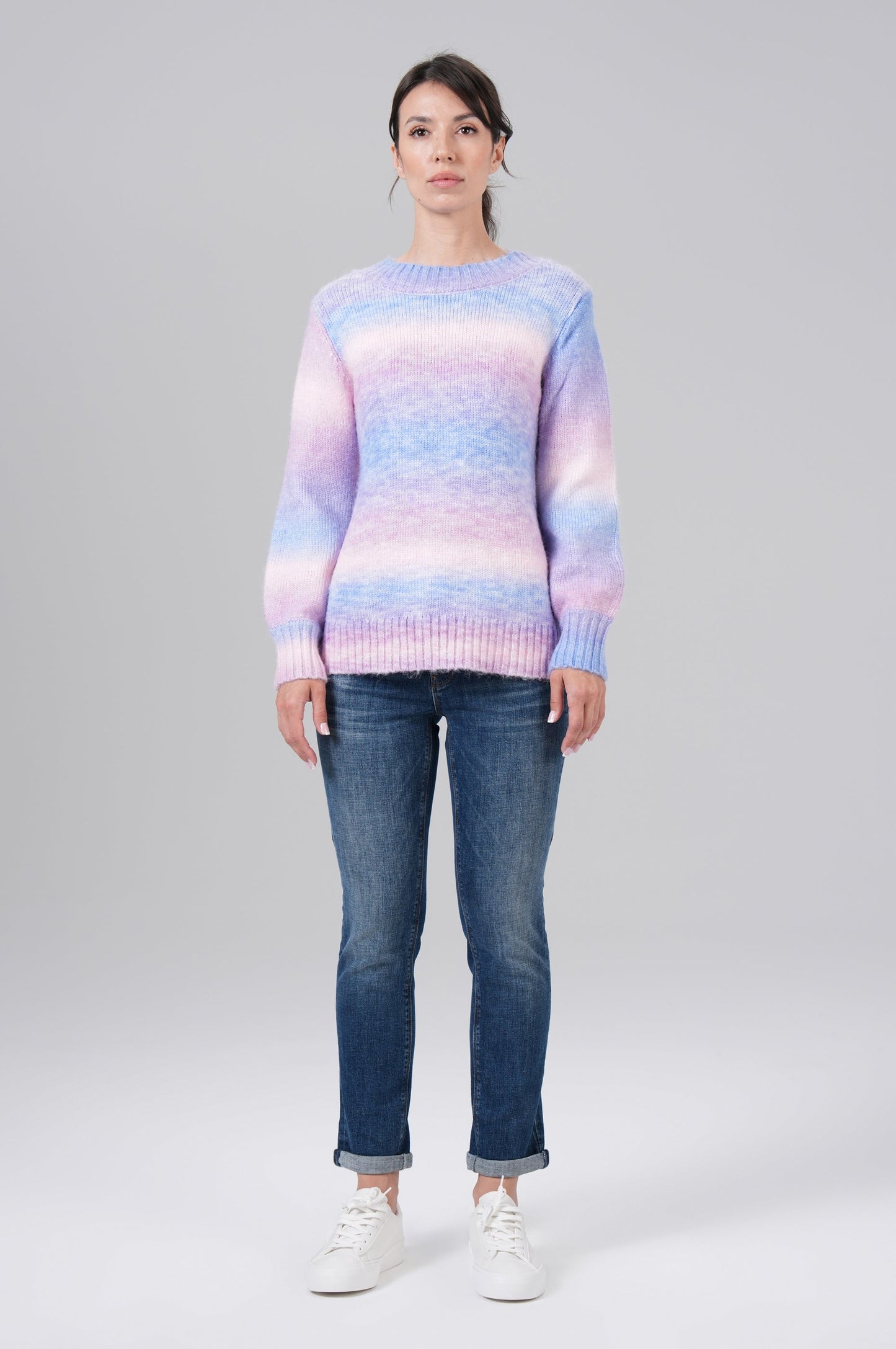 Women Pullover | Purple Block