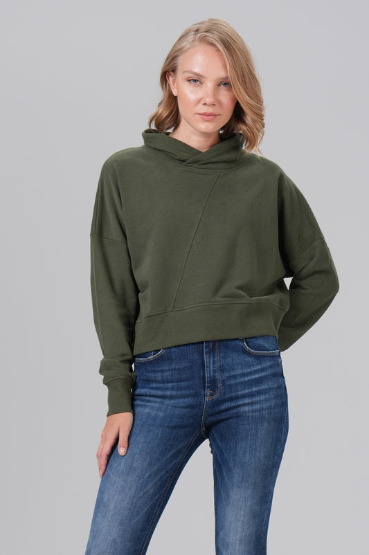 Women Sweatshirt - M.O.D - Thyme Green - 1